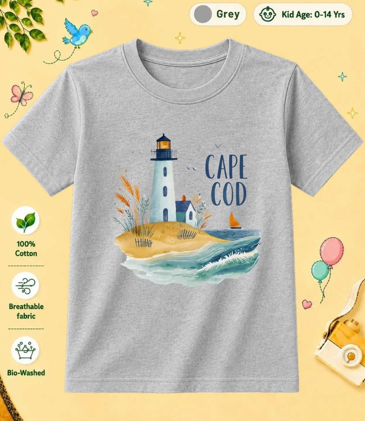 1 February Special Day Kid Cotton Tshirt Swiftsoul