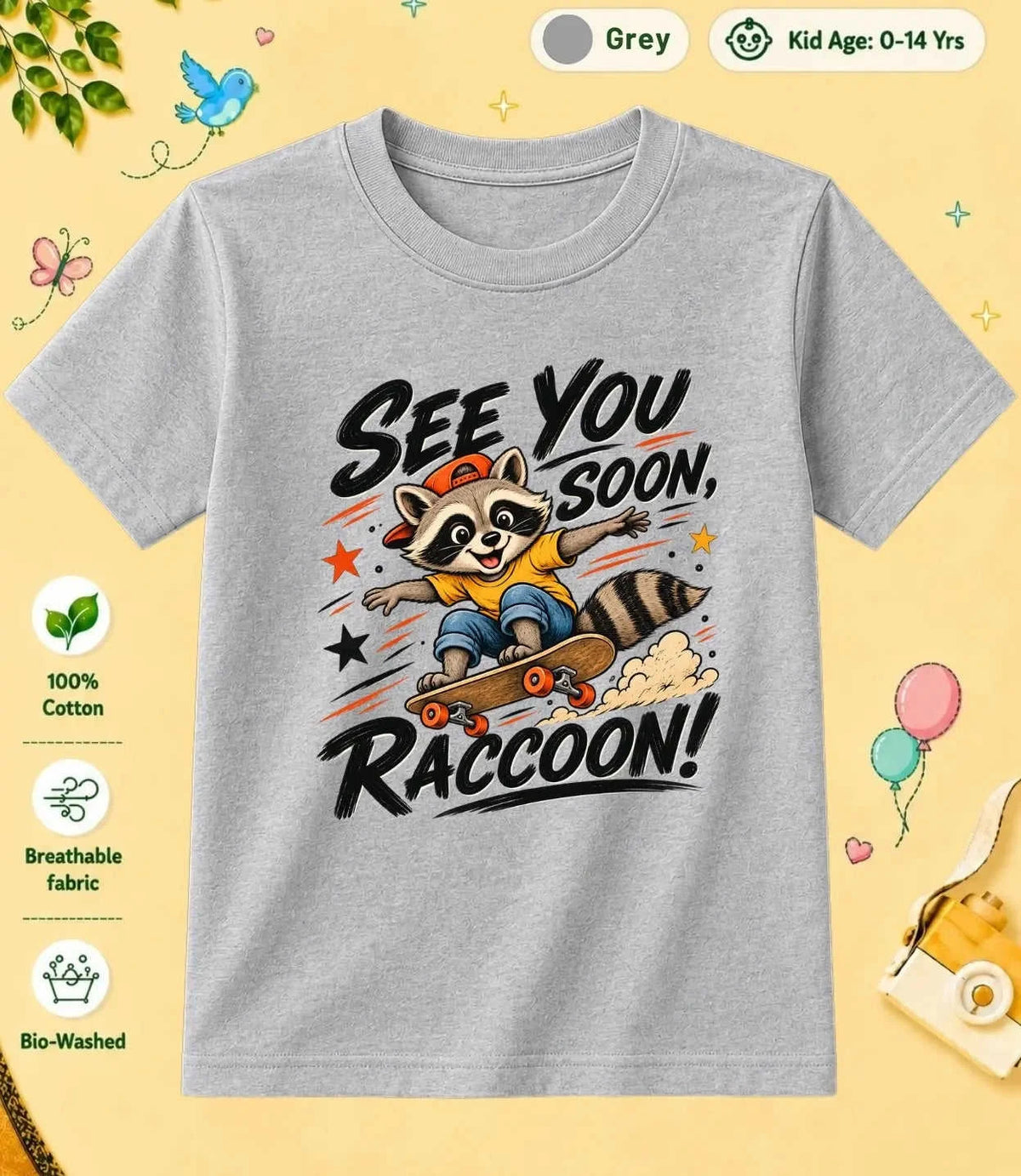 1 October Special Day Kid Cotton Tee Swiftsoul