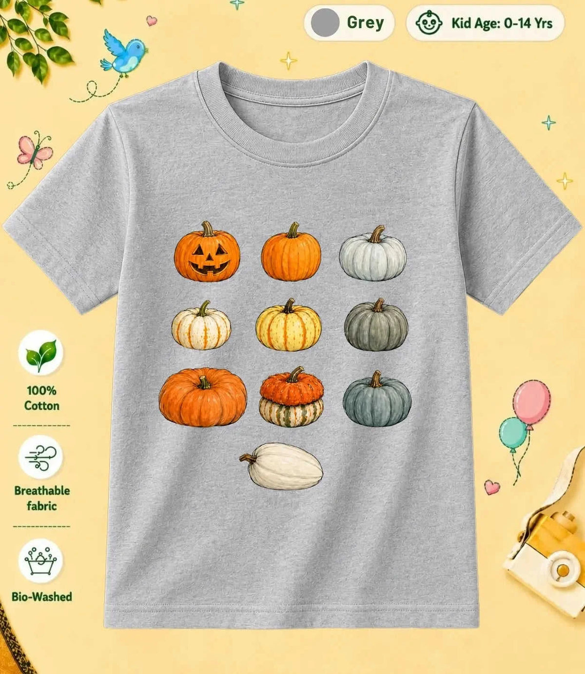 1 October Special Day Kid Cotton Tee Swiftsoul
