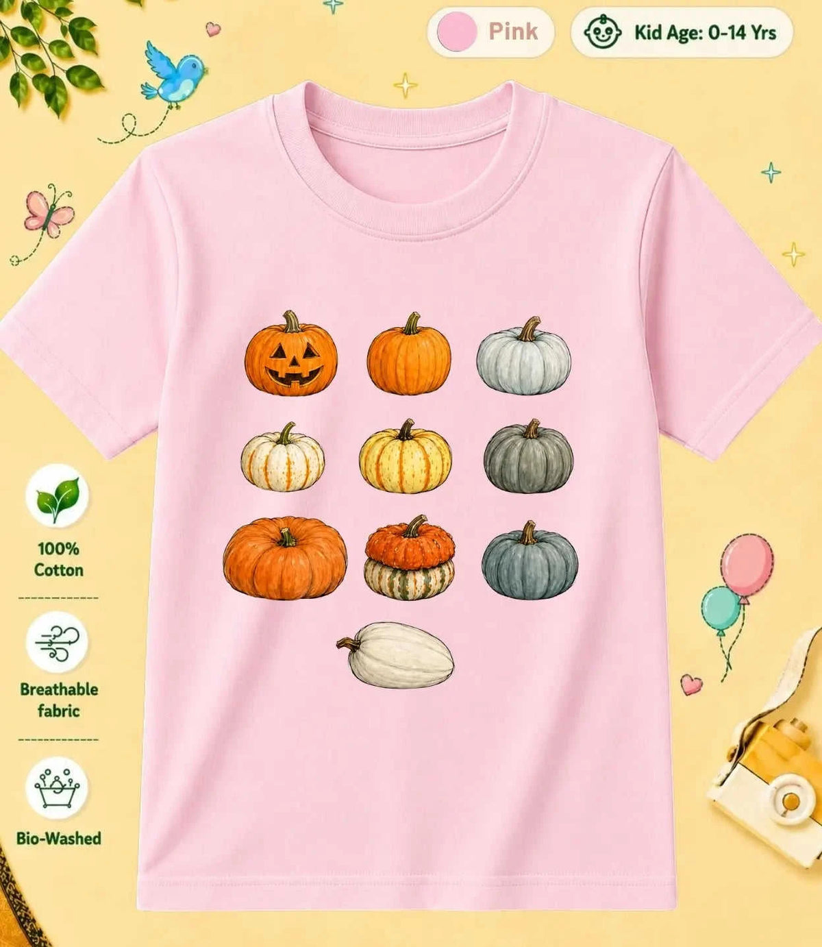 1 October Special Day Kid Cotton Tee Swiftsoul