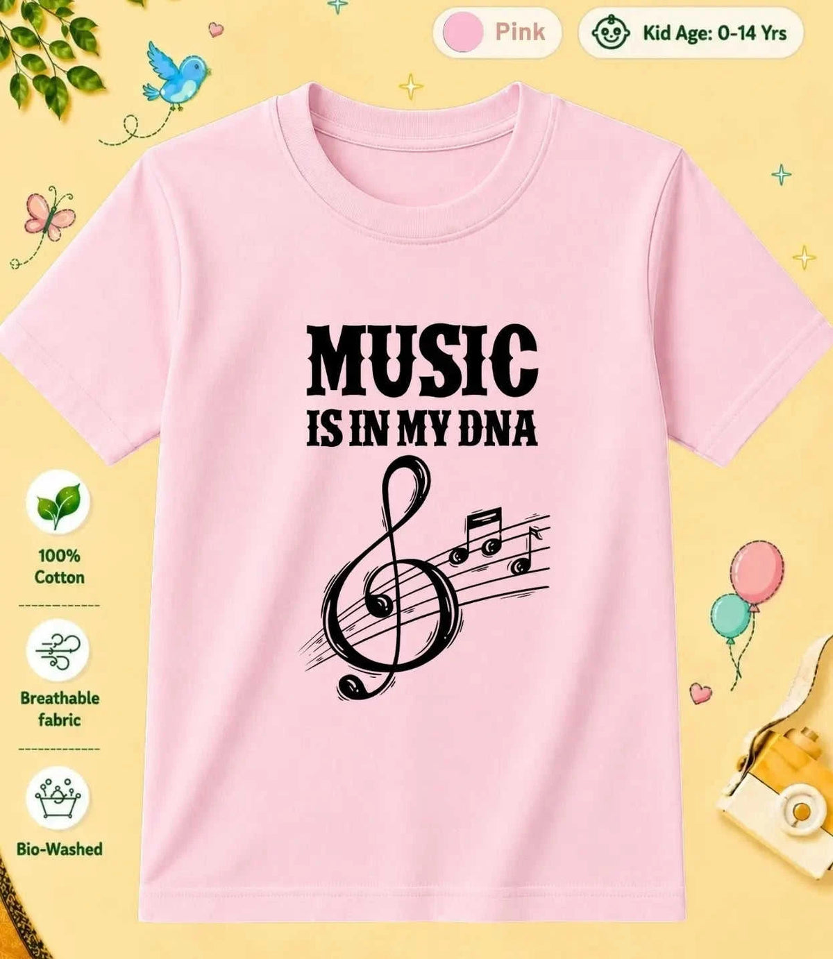 1 October Special Day Kid Cotton Tee Swiftsoul
