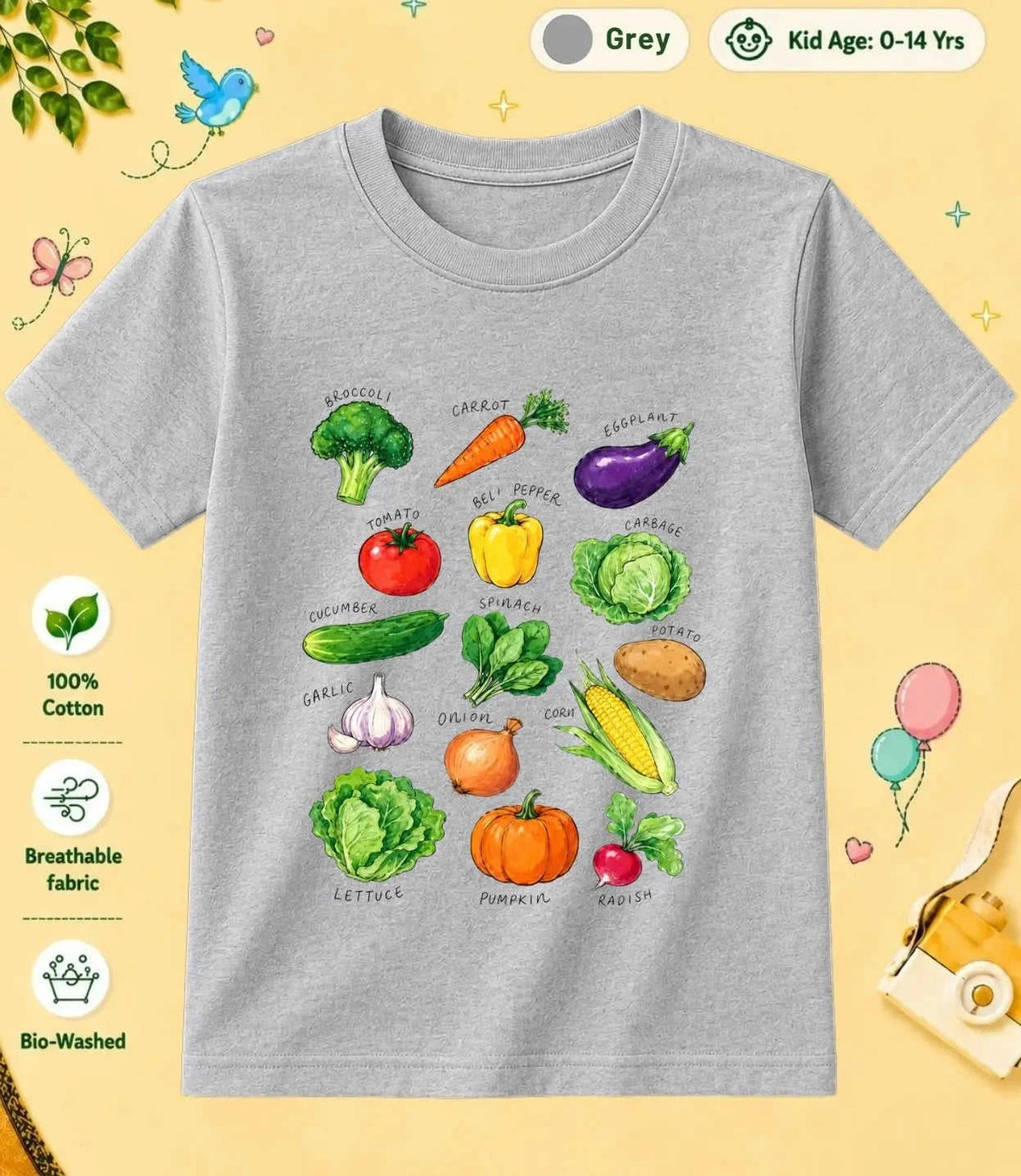 1 October Special Day Kid Cotton Tee Swiftsoul