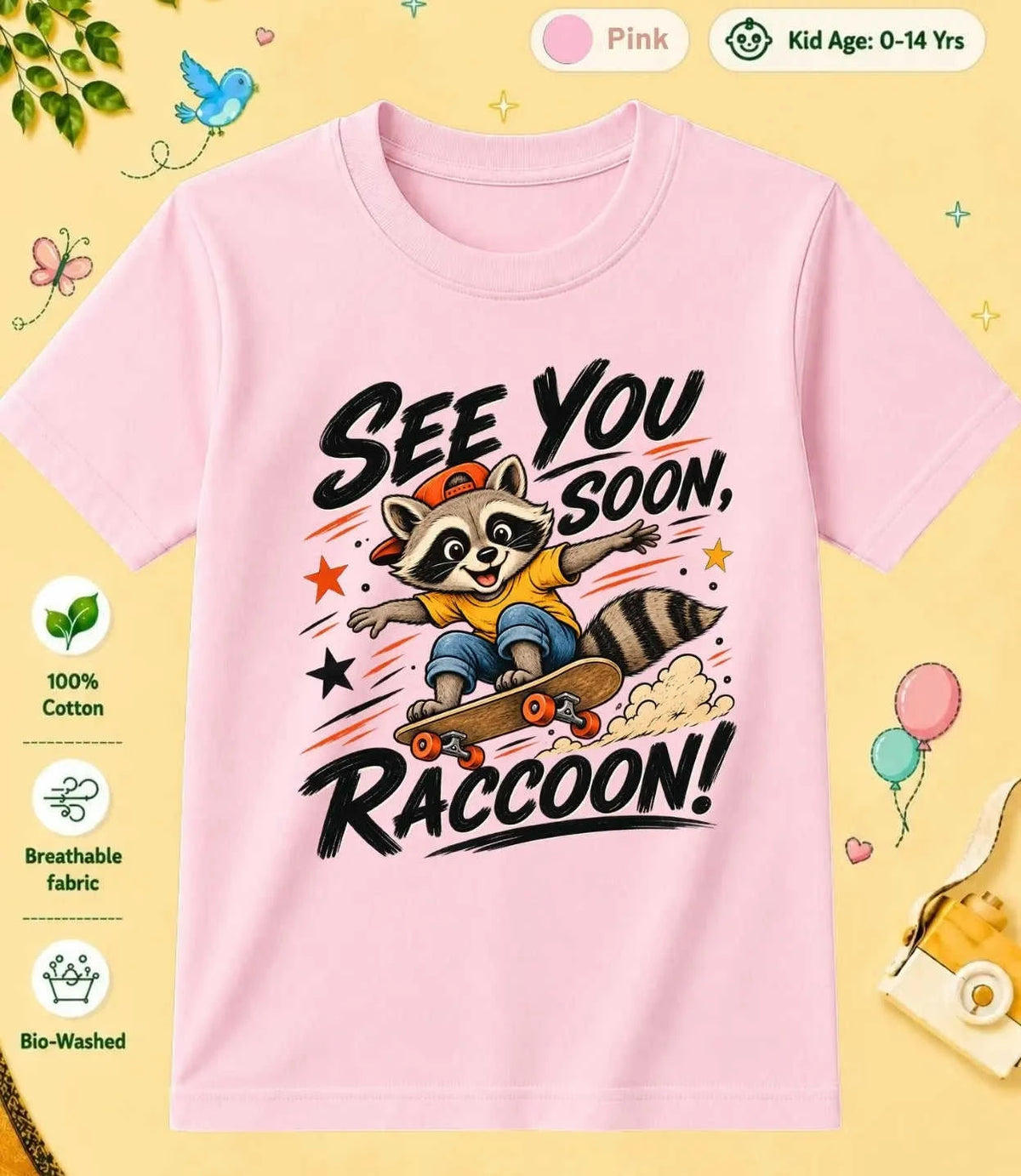 1 October Special Day Kid Cotton Tee Swiftsoul