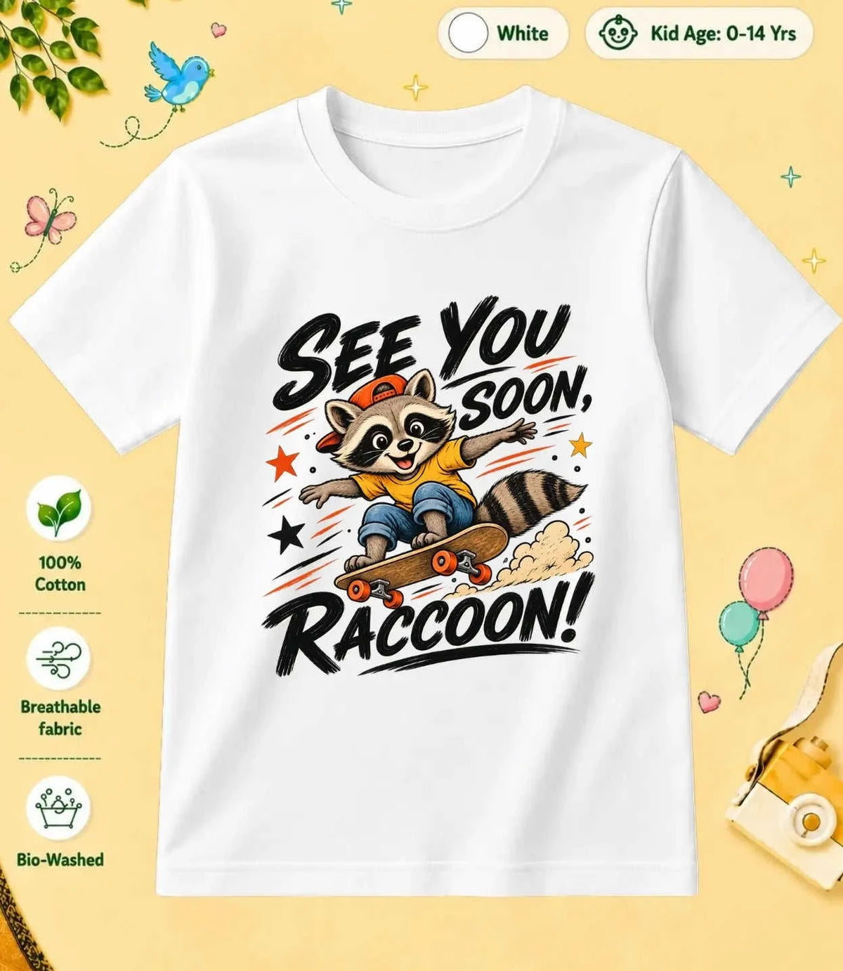 1 October Special Day Kid Cotton Tee Swiftsoul