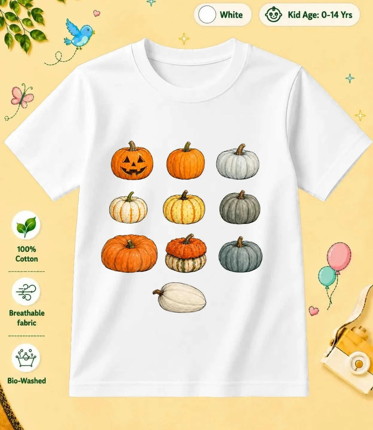 1 October Special Day Kid Cotton Tee Swiftsoul