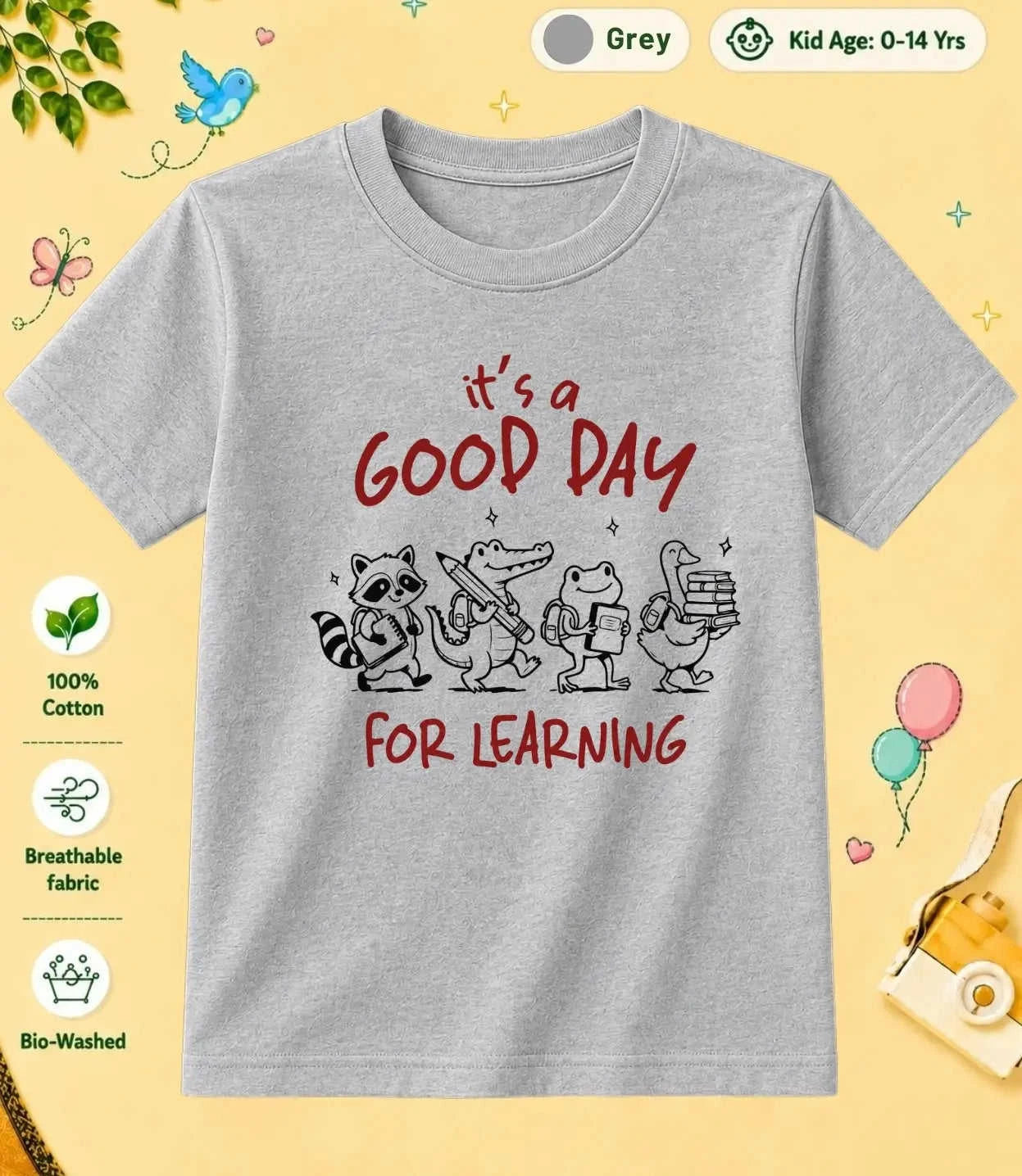 1 September Special Day Kid Cotton Tee Swiftsoul
