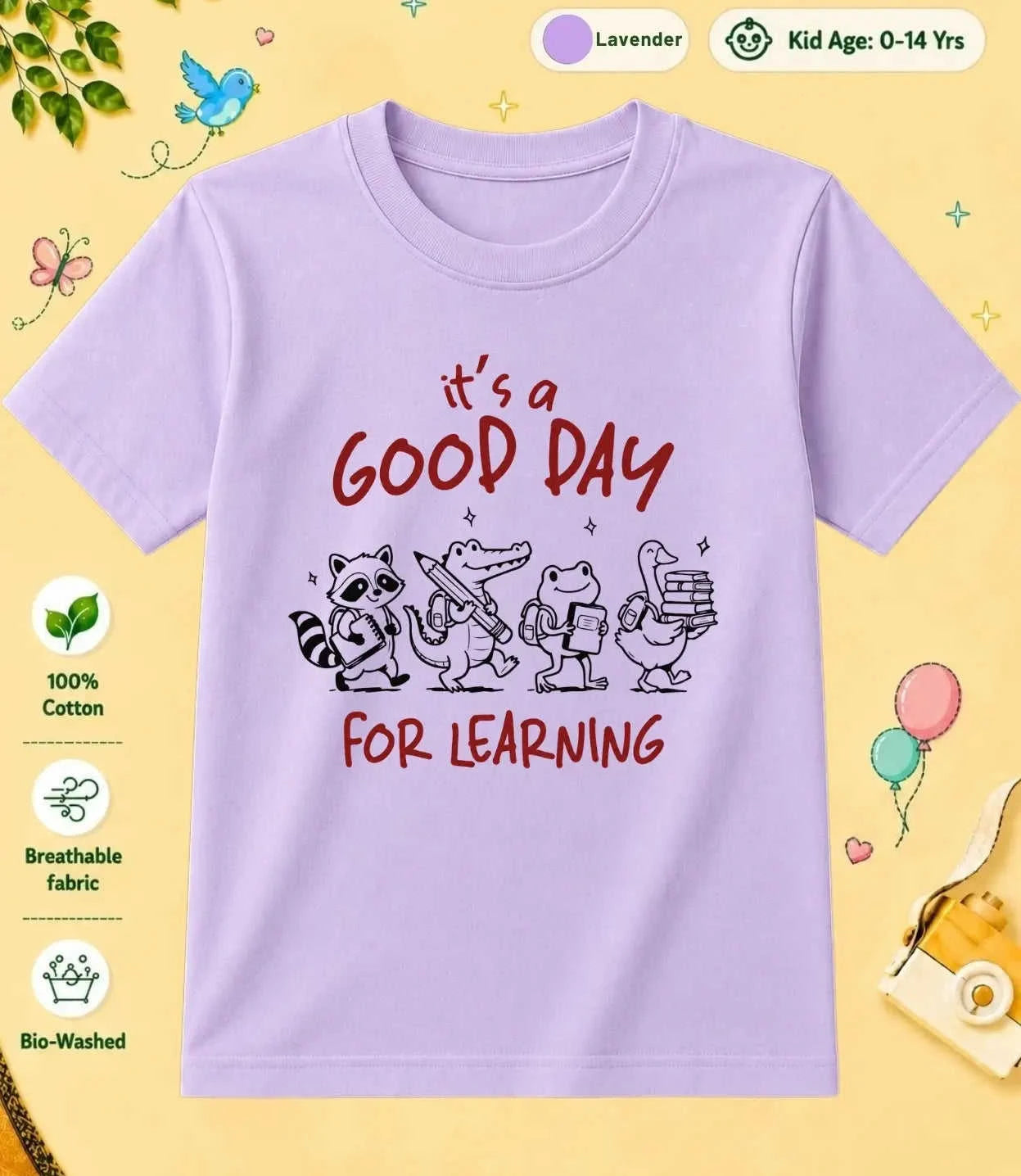 1 September Special Day Kid Cotton Tee Swiftsoul