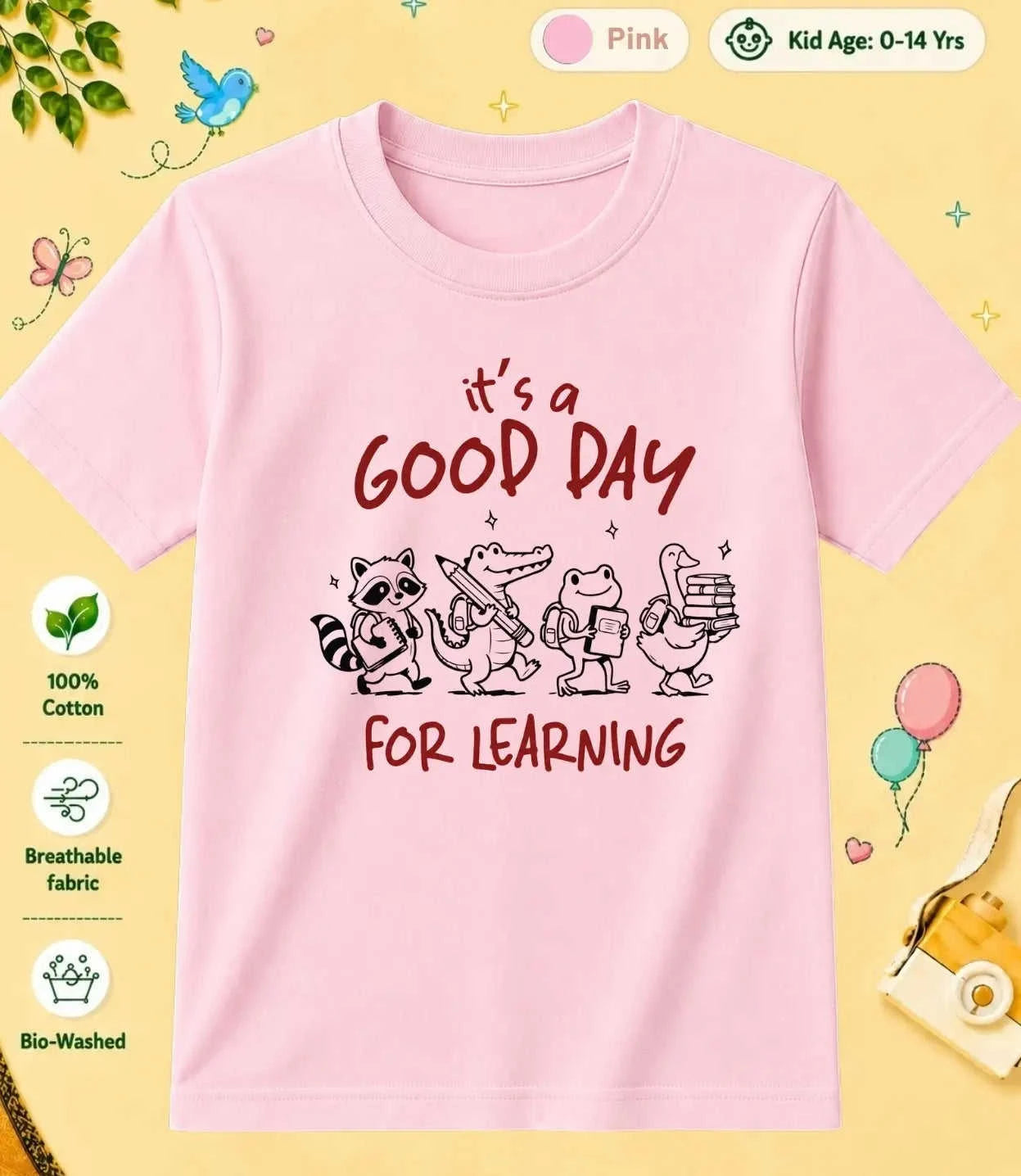 1 September Special Day Kid Cotton Tee Swiftsoul