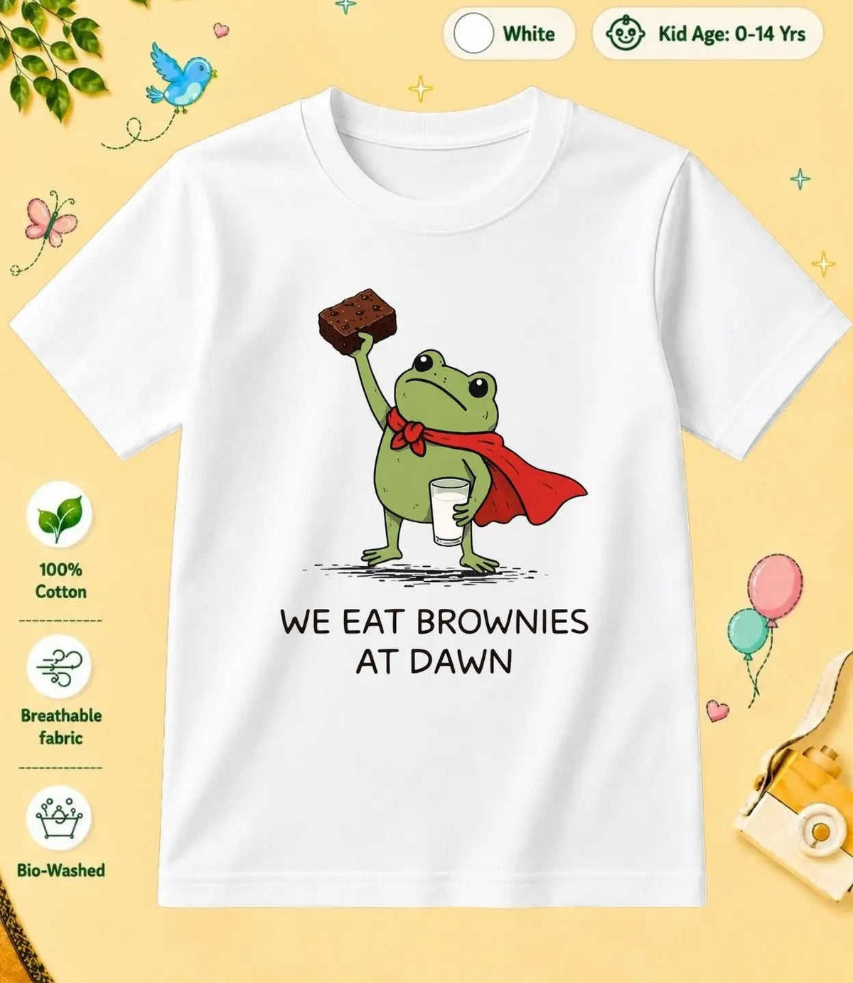 10 February Special Day Kid Cotton Tshirt Swiftsoul