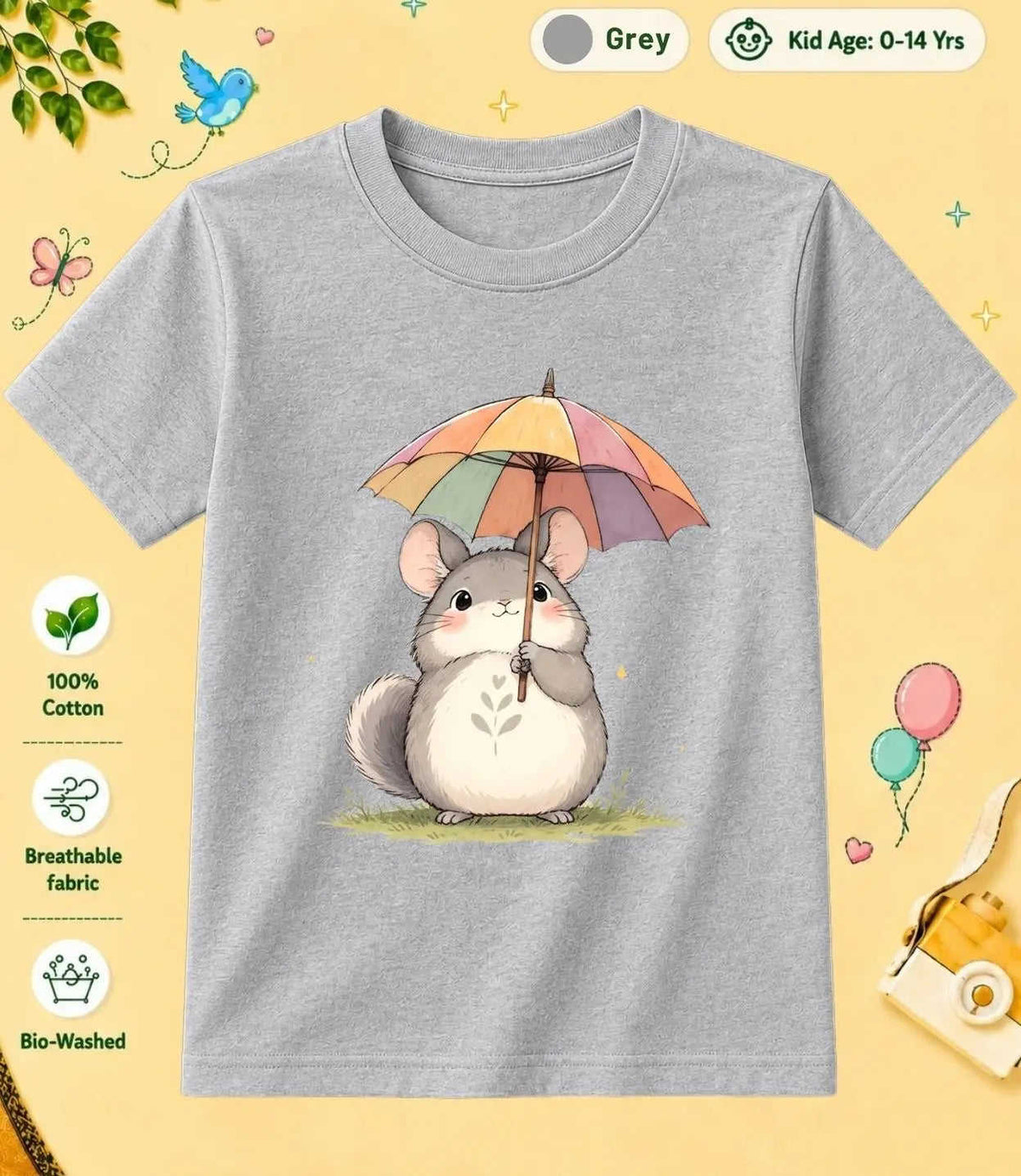 10 February Special Day Kid Cotton Tshirt Swiftsoul