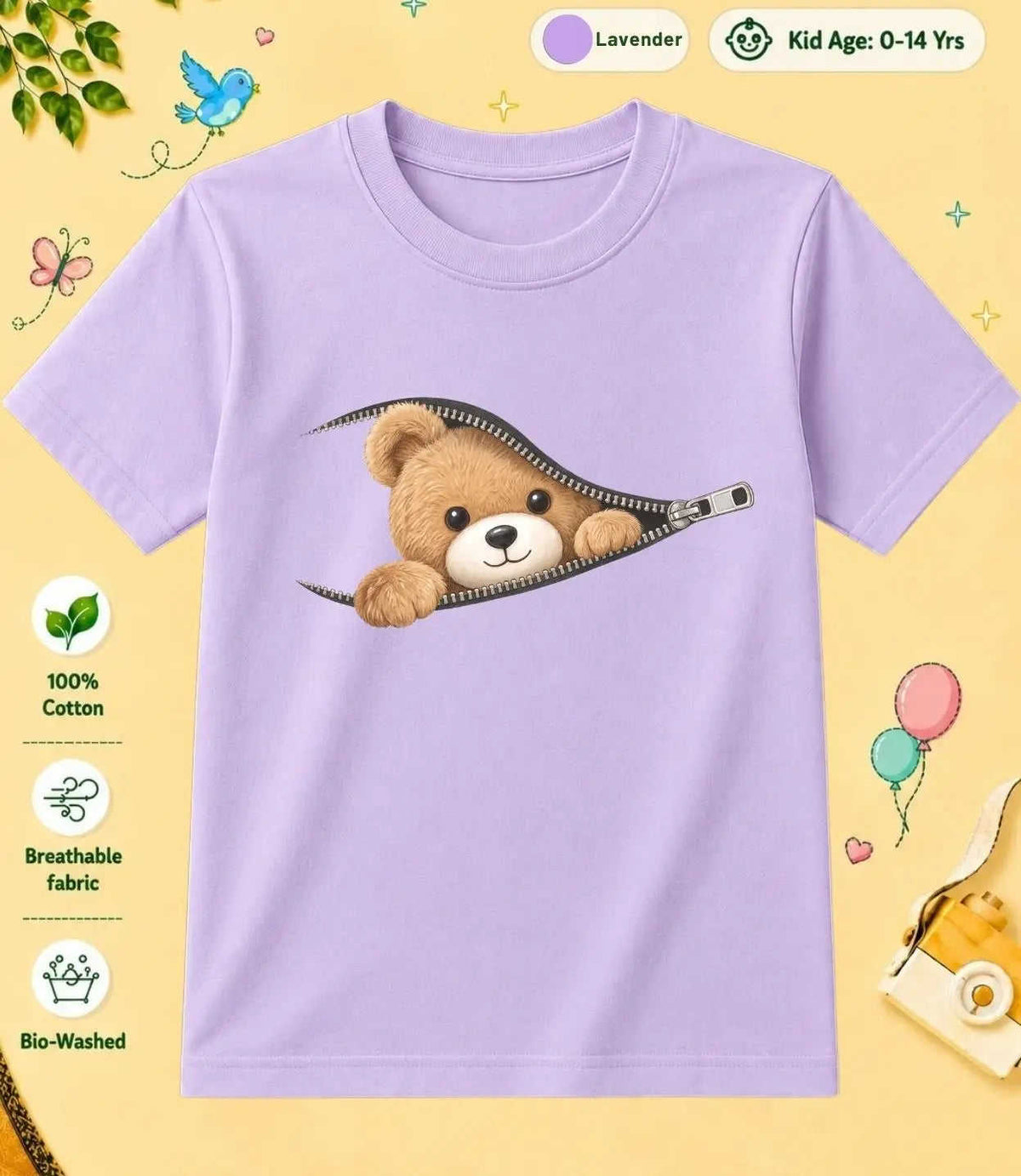 10 February Special Day Kid Cotton Tshirt Swiftsoul
