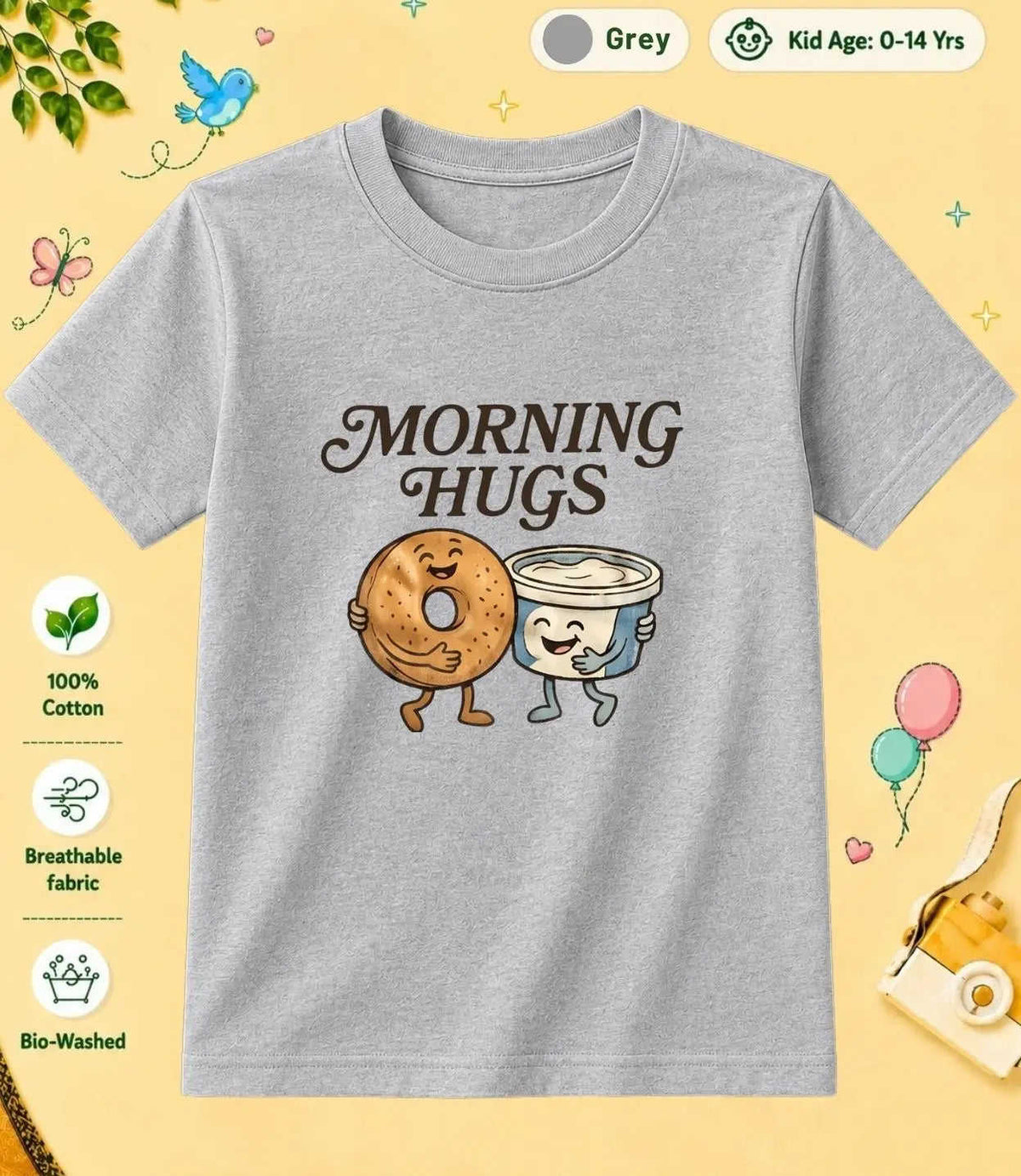 10 February Special Day Kid Cotton Tshirt Swiftsoul