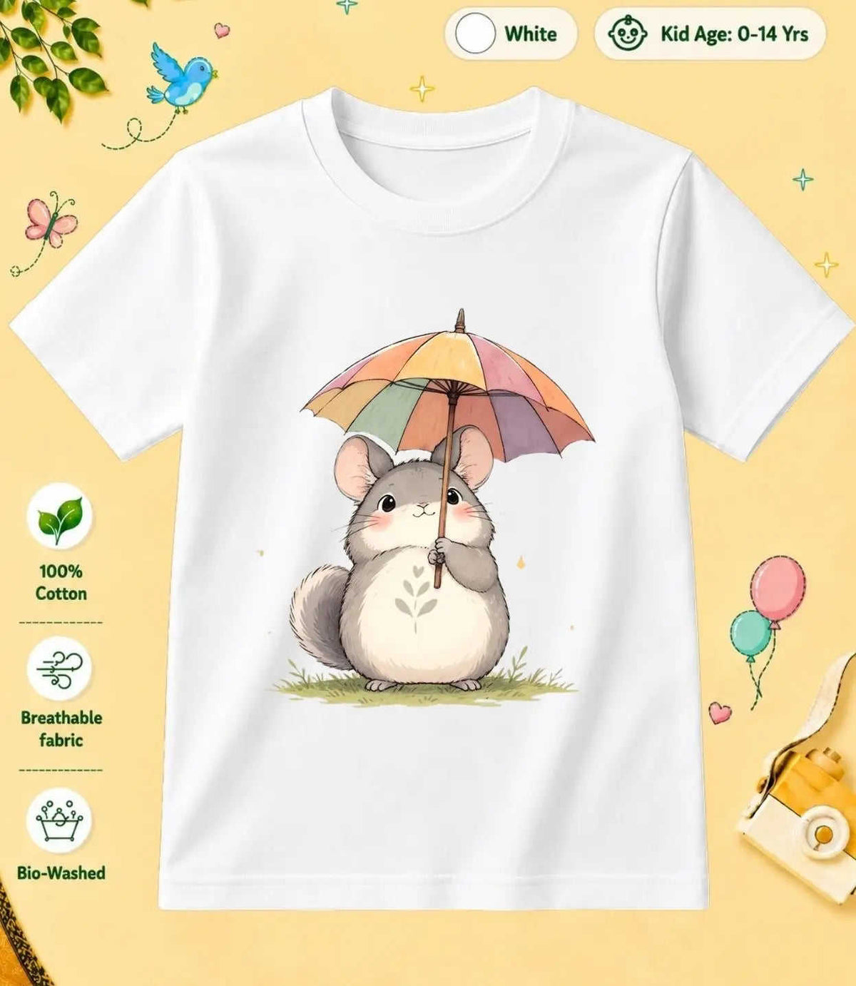 10 February Special Day Kid Cotton Tshirt Swiftsoul