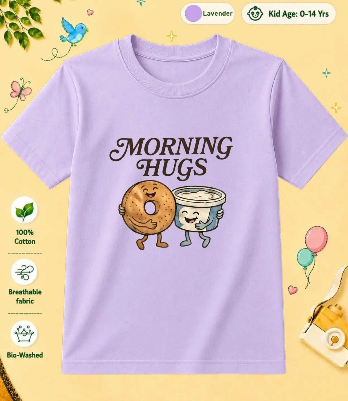 10 February Special Day Kid Cotton Tshirt Swiftsoul