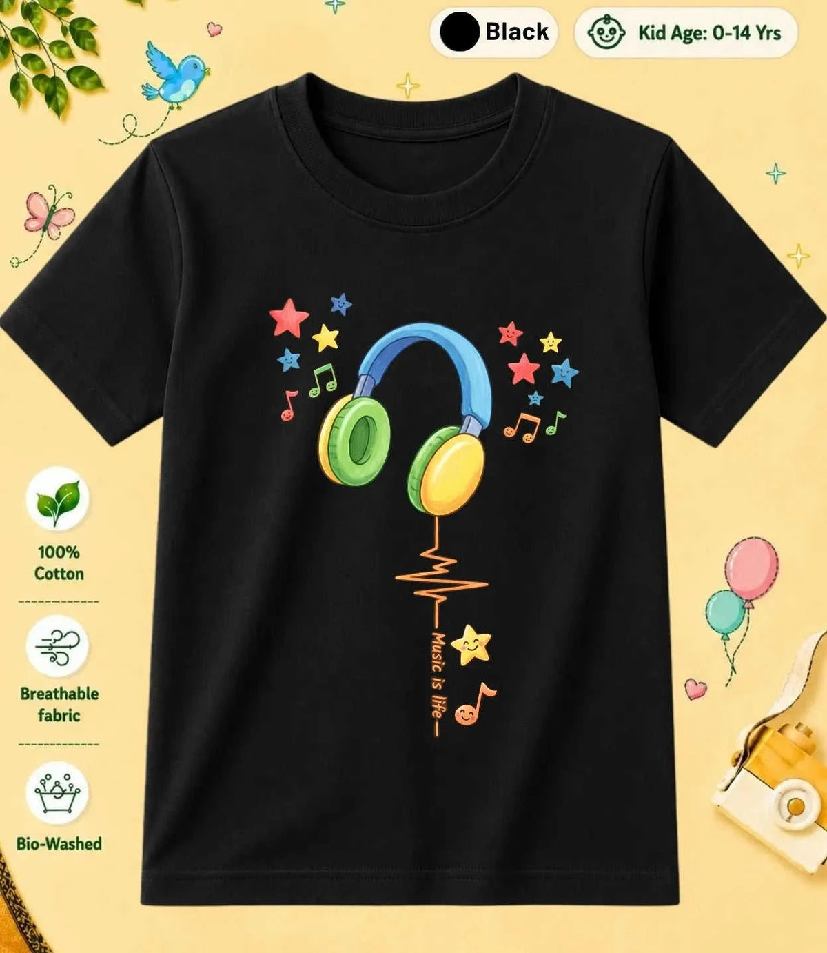 10 October Special Day Kid Cotton Tee Swiftsoul