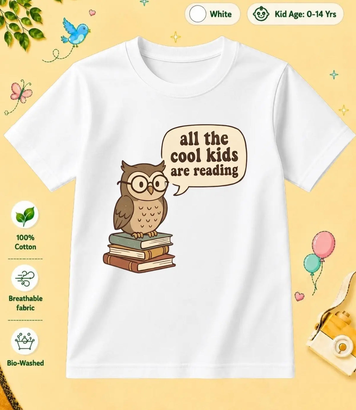 4 February Special Day Kid Cotton Tshirt