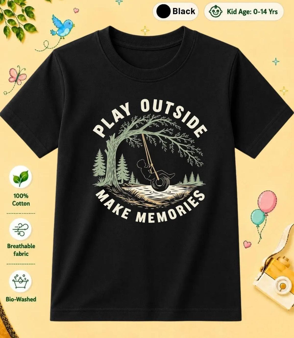 6 February Special Day Kid Cotton Tshirt