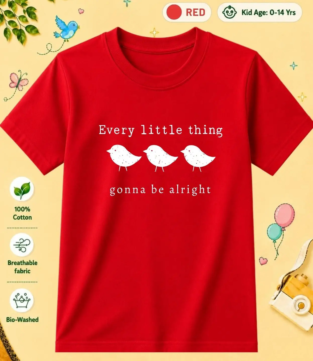 6 February Special Day Kid Cotton Tshirt