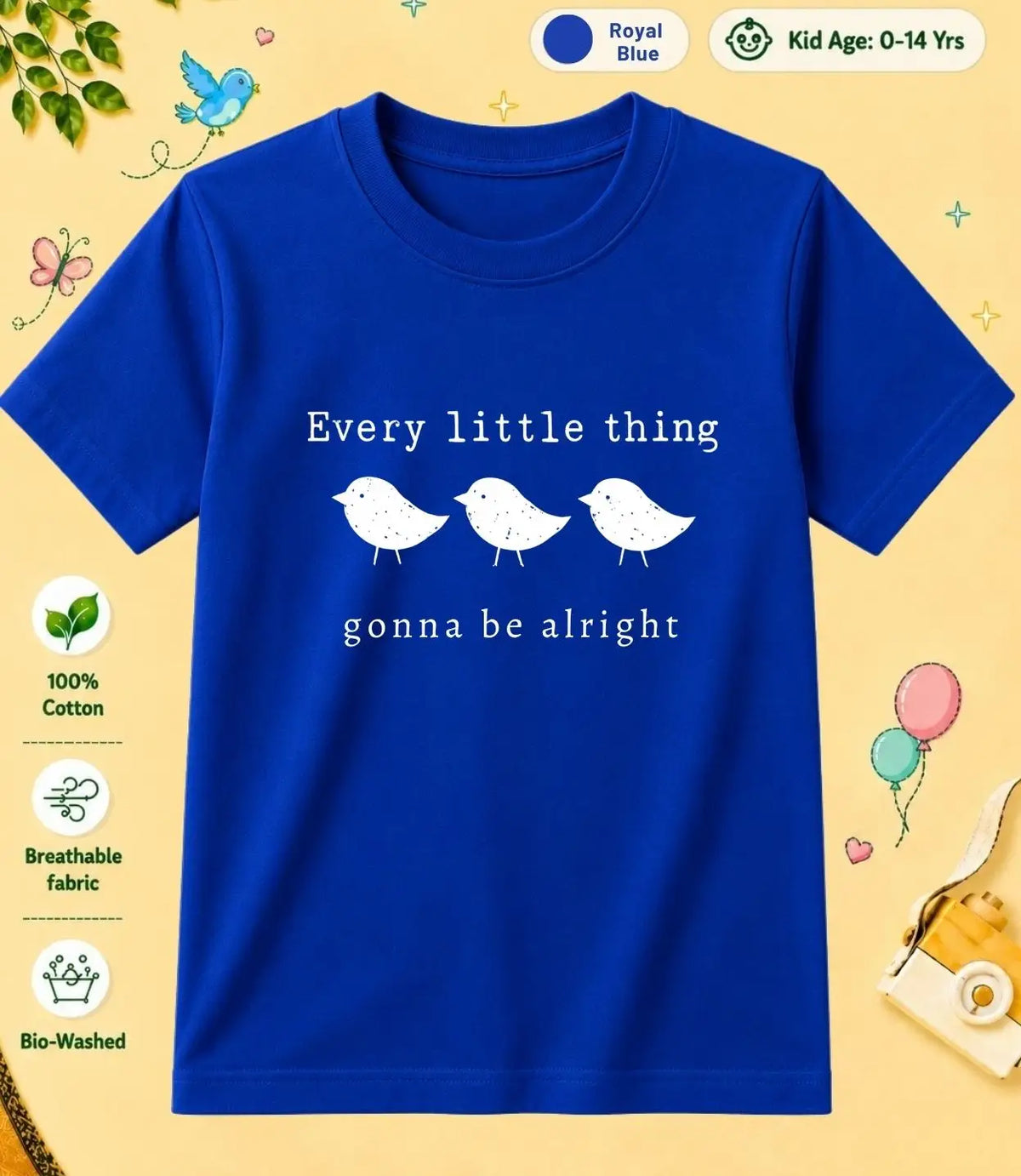 6 February Special Day Kid Cotton Tshirt