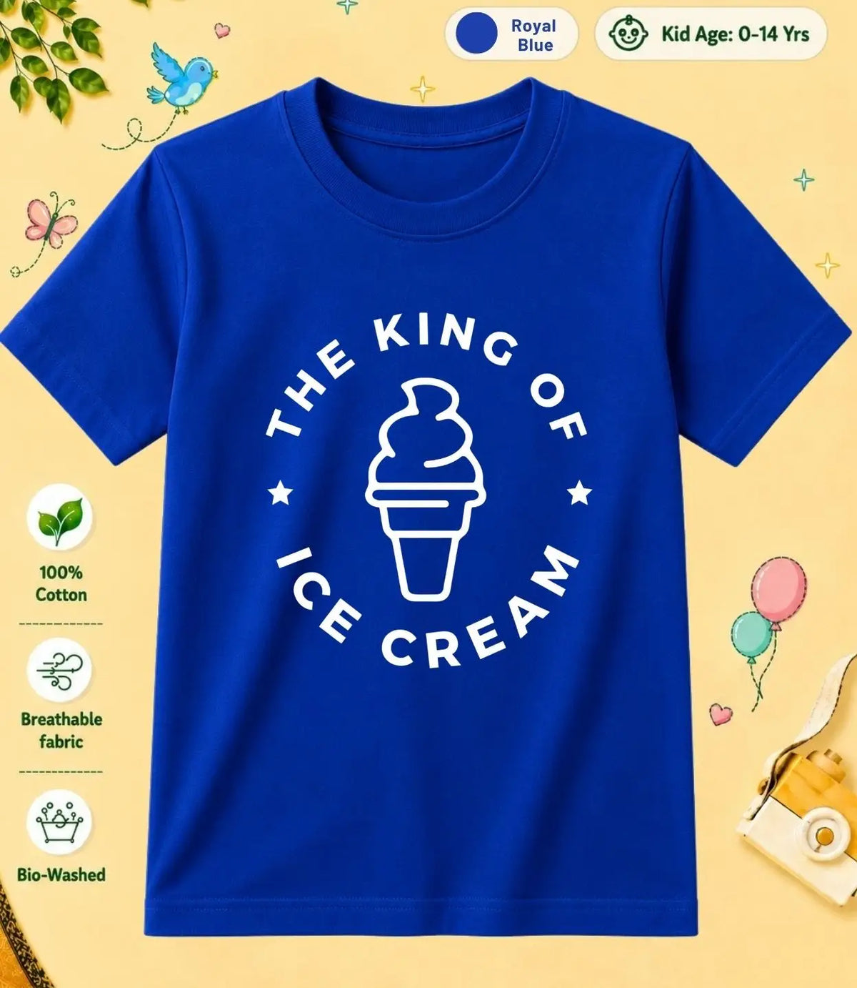 6 February Special Day Kid Cotton Tshirt