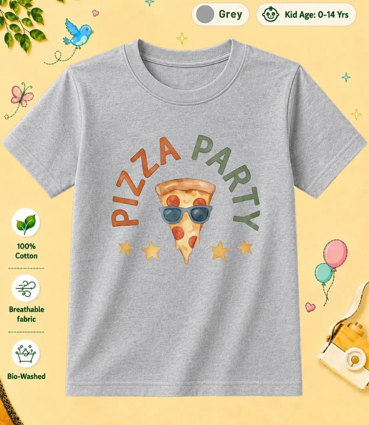 9 February Special Day Kid Cotton Tshirt