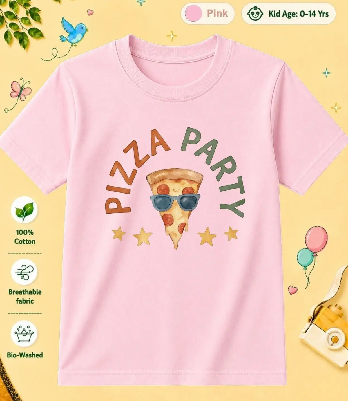 9 February Special Day Kid Cotton Tshirt