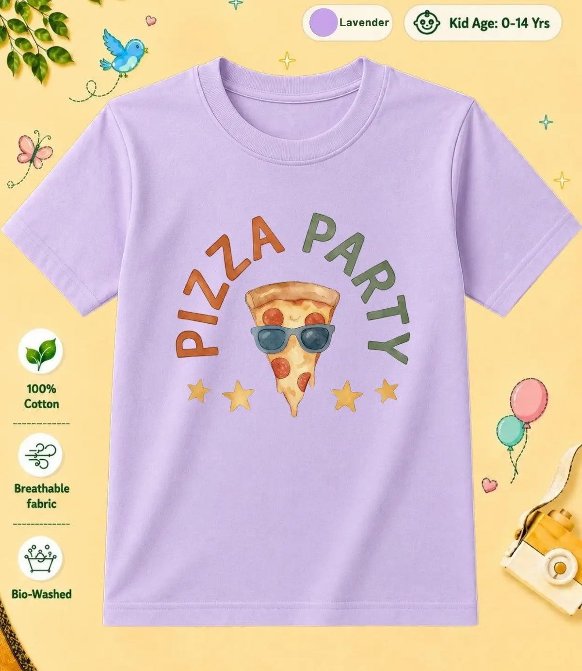 9 February Special Day Kid Cotton Tshirt