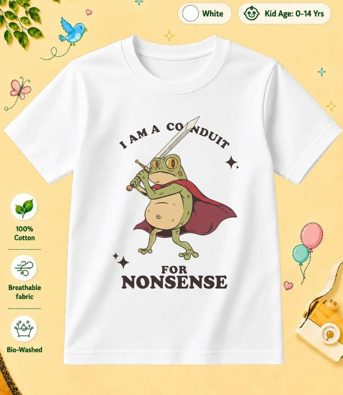 9 February Special Day Kid Cotton Tshirt