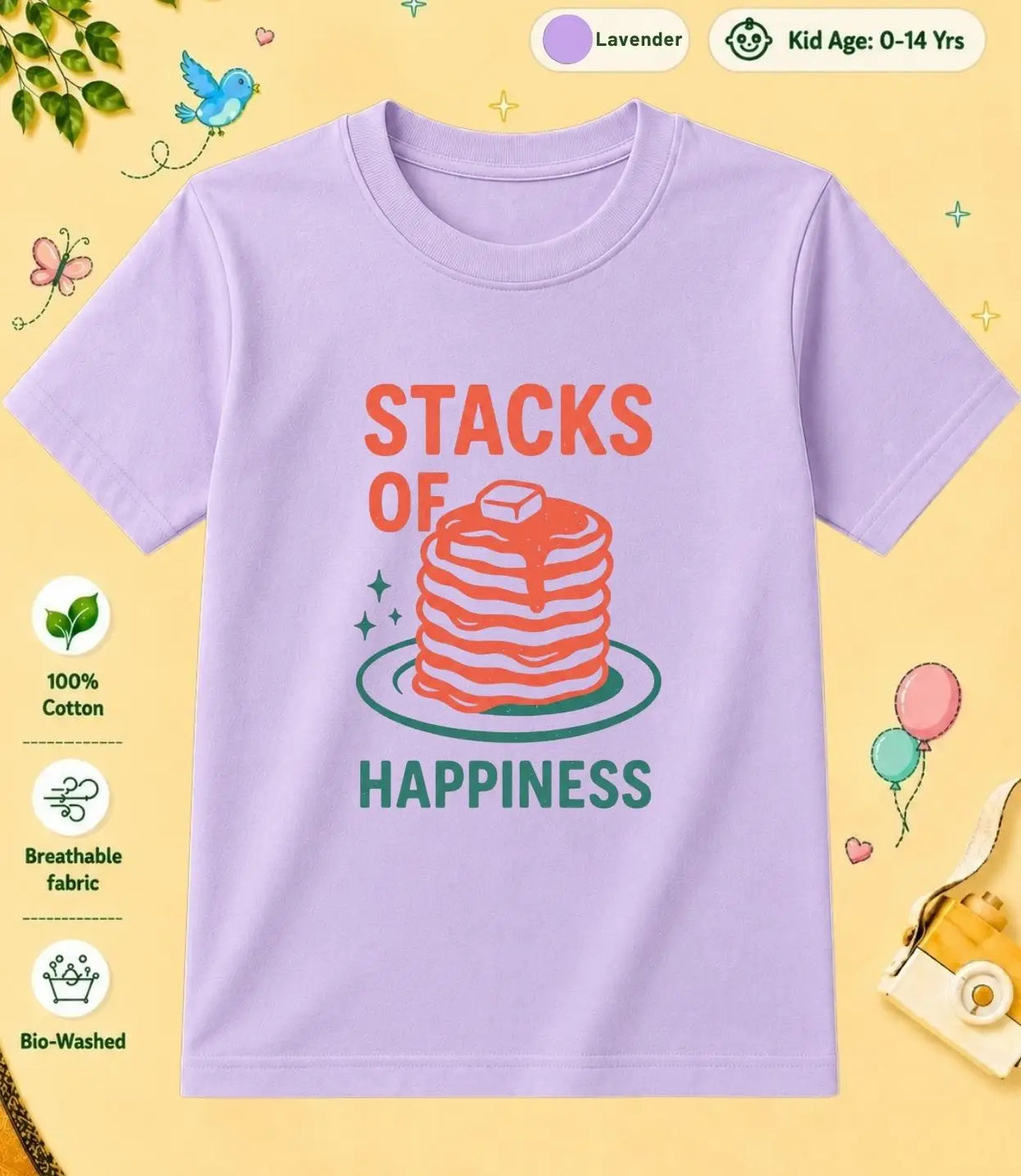 9 February Special Day Kid Cotton Tshirt