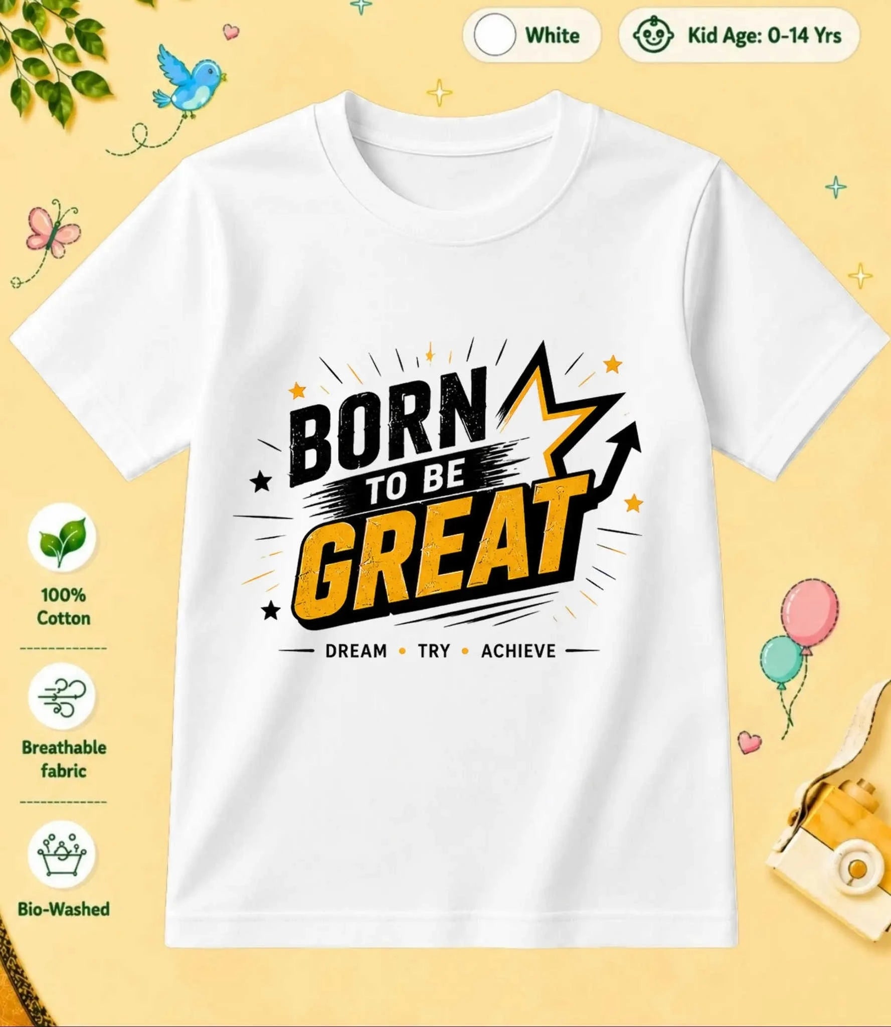 15 August Special Day Kid Cotton Tee Swiftsoul