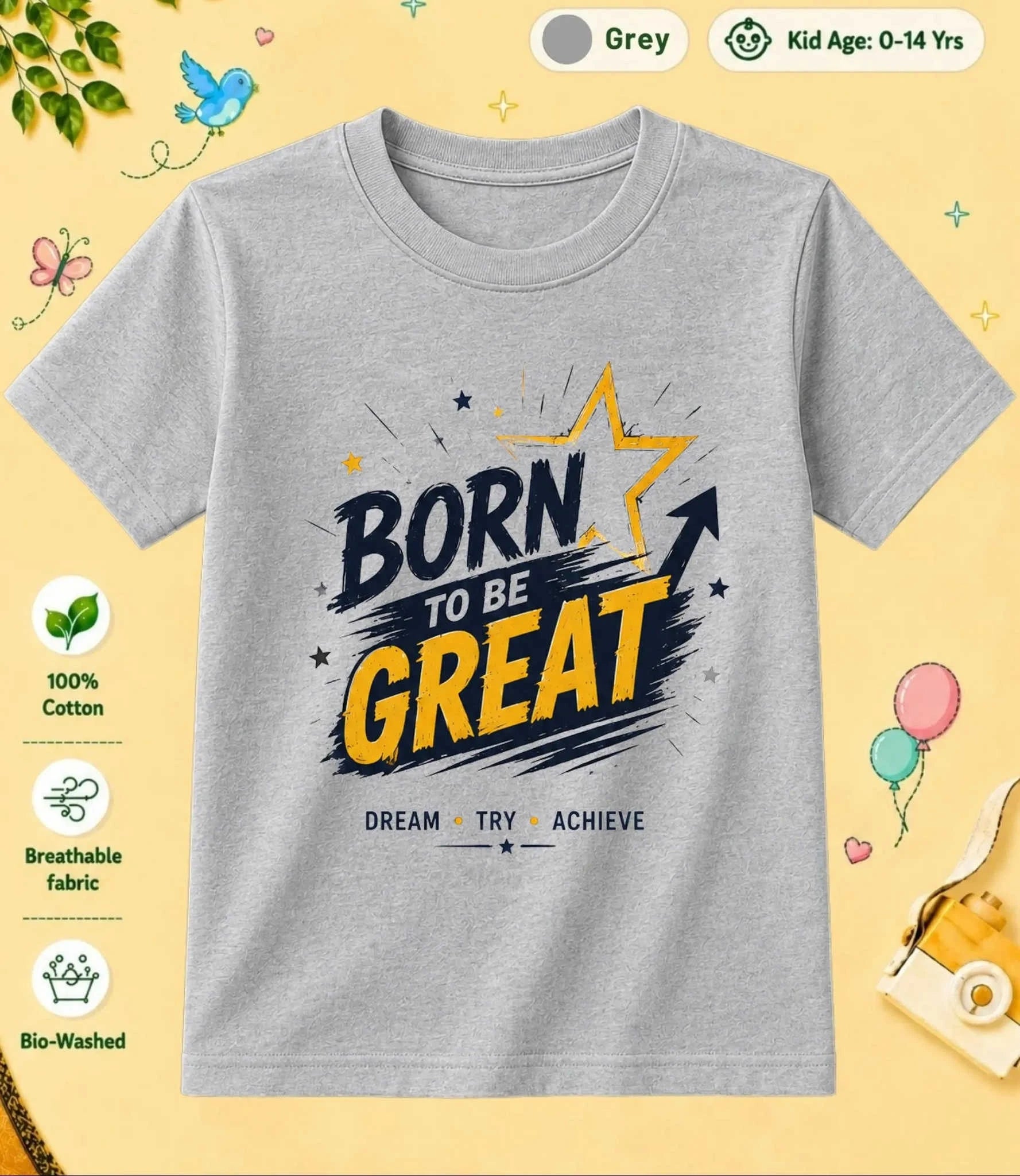 15 August Special Day Kid Cotton Tee Swiftsoul