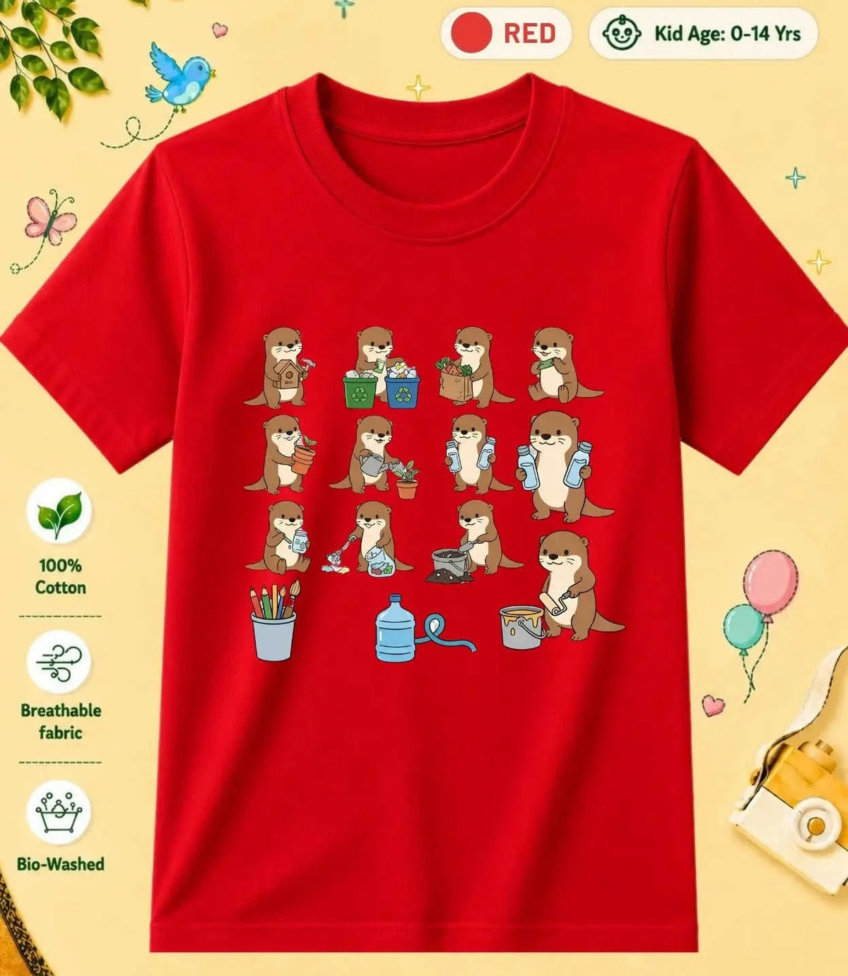 15 October Special Day Kid Cotton Tee Swiftsoul