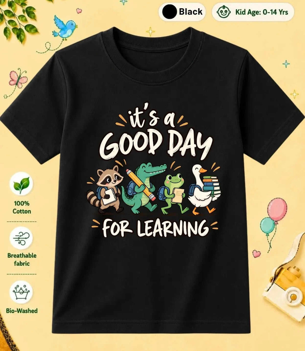 15 October Special Day Kid Cotton Tee Swiftsoul