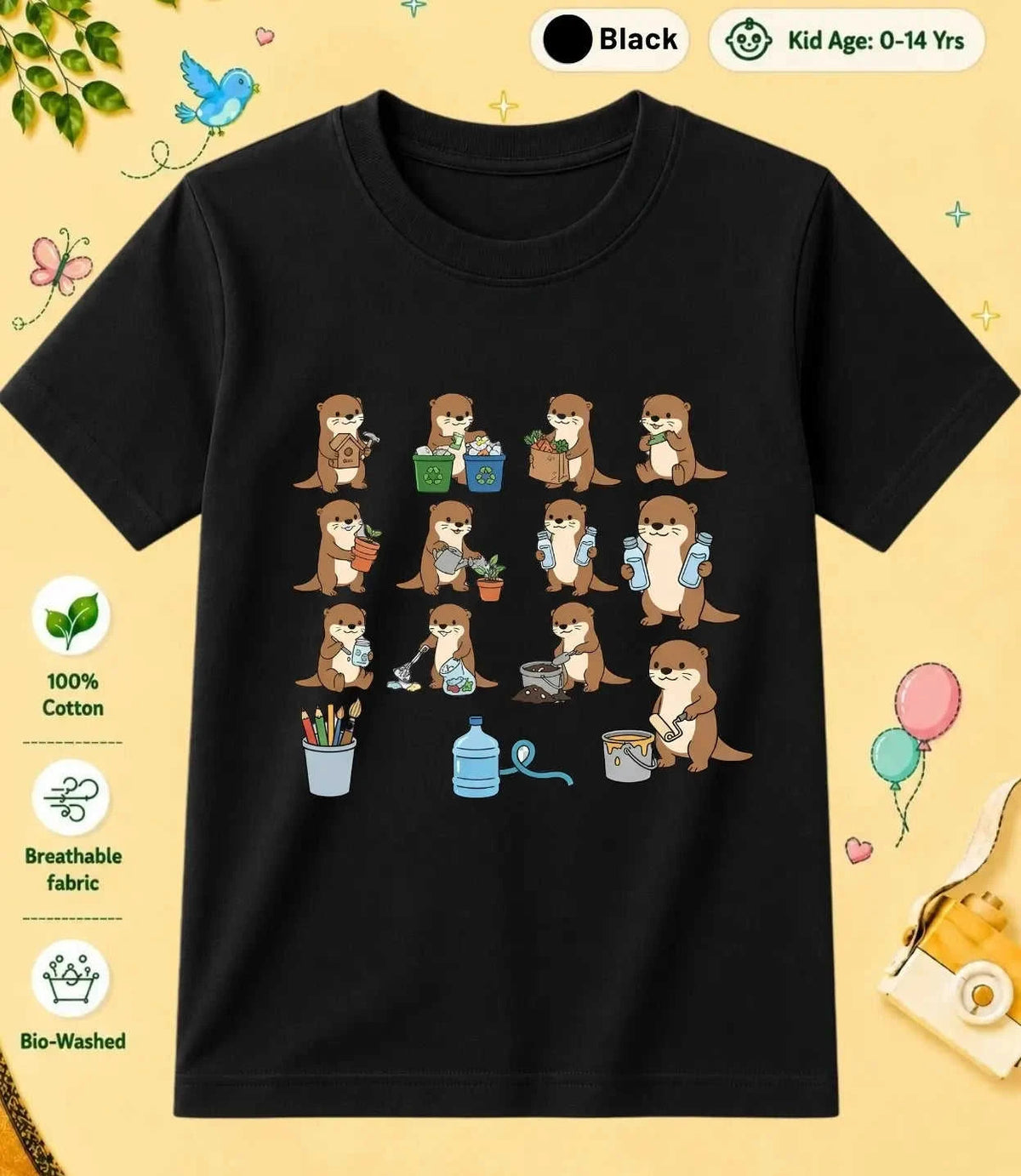 15 October Special Day Kid Cotton Tee Swiftsoul