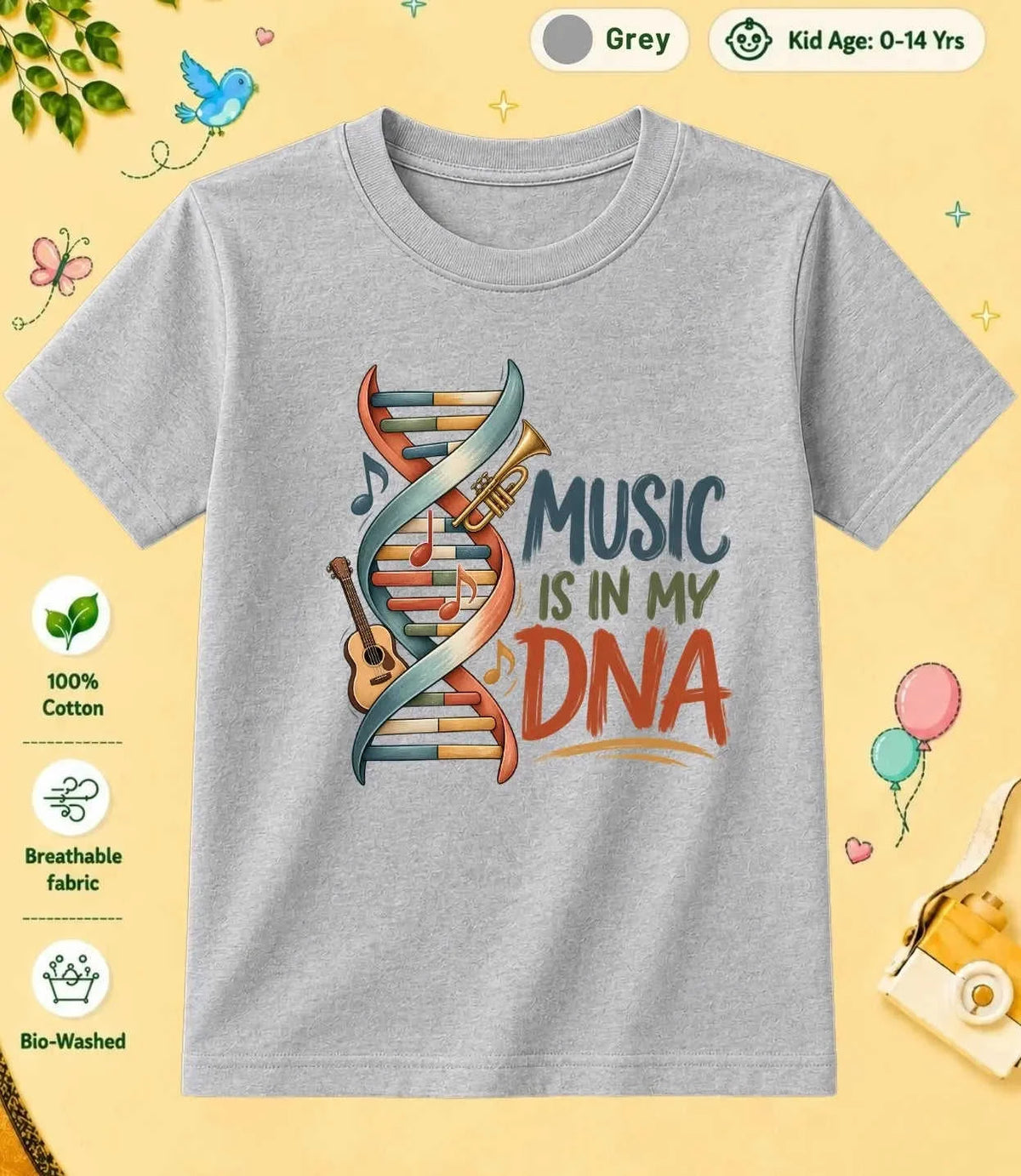 16 October Special Day Kid Cotton Tee Swiftsoul