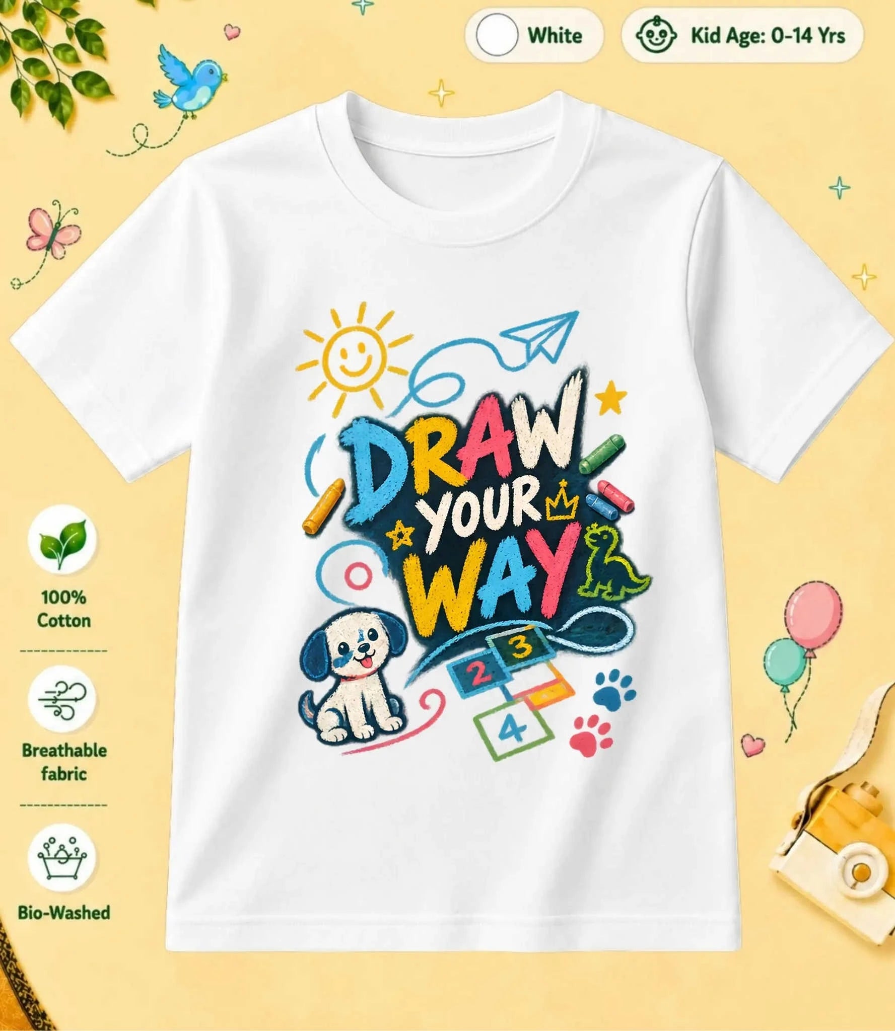 18 August Special Day Kid Cotton Tee Swiftsoul