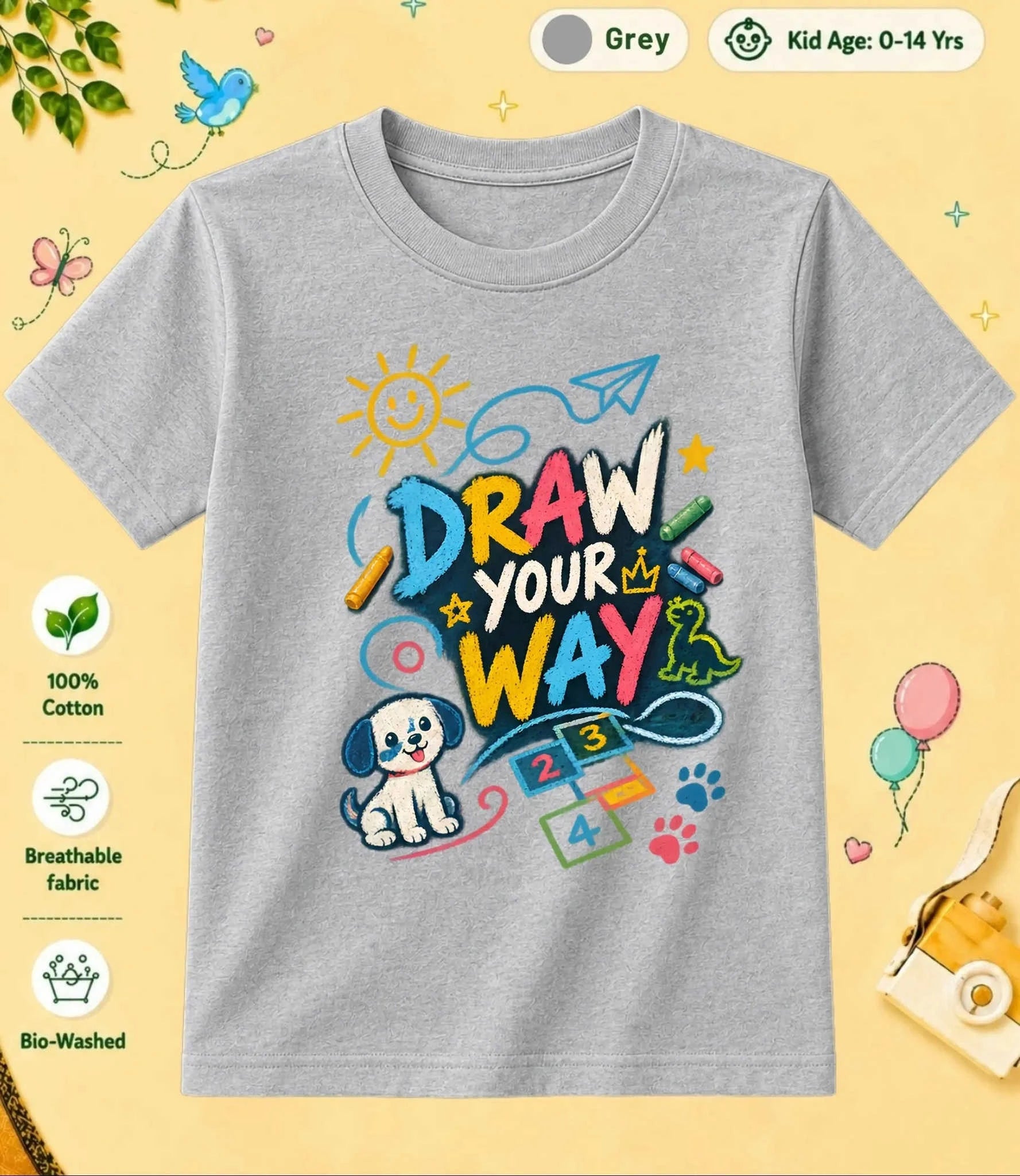 18 August Special Day Kid Cotton Tee Swiftsoul
