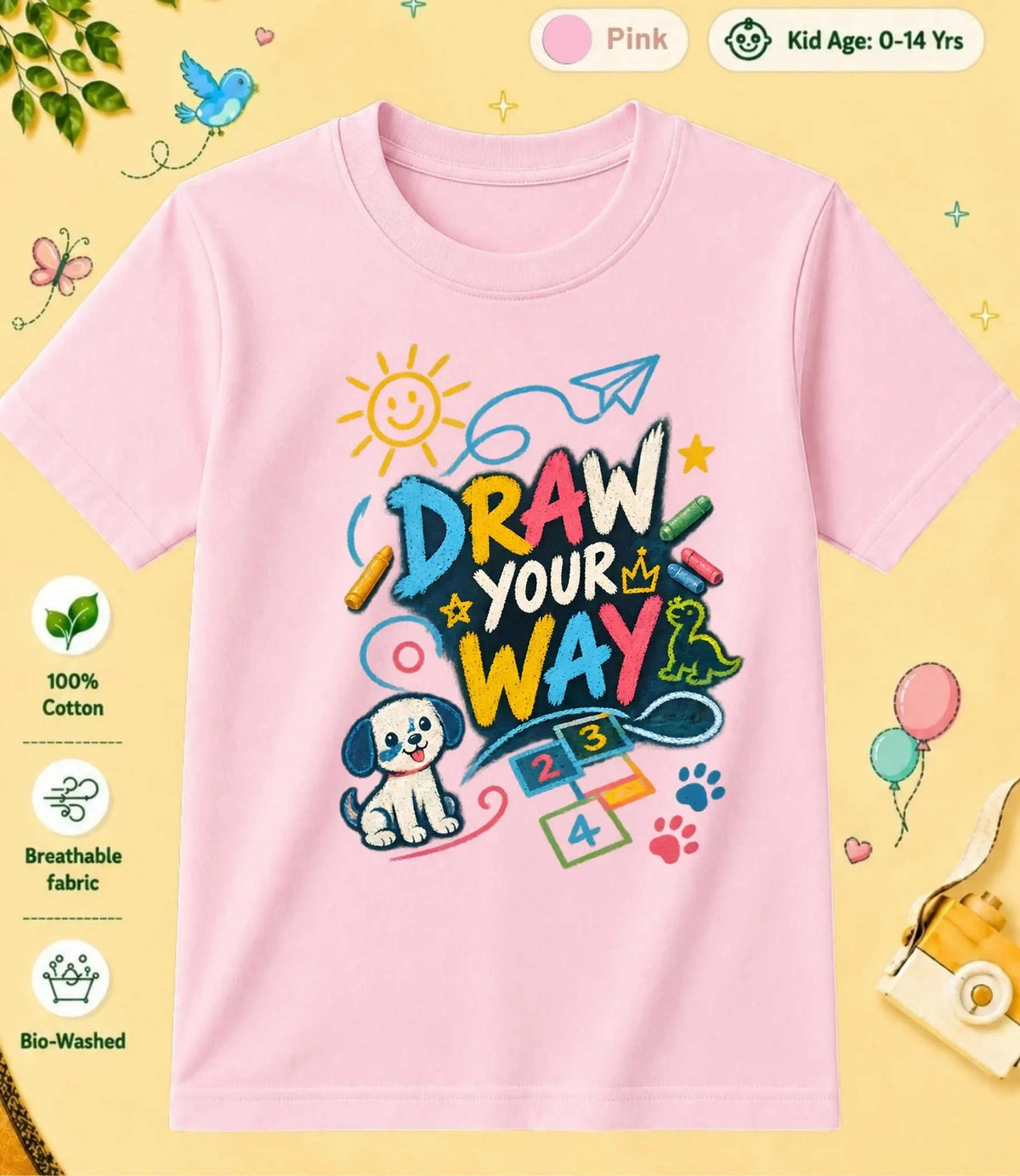 18 August Special Day Kid Cotton Tee Swiftsoul