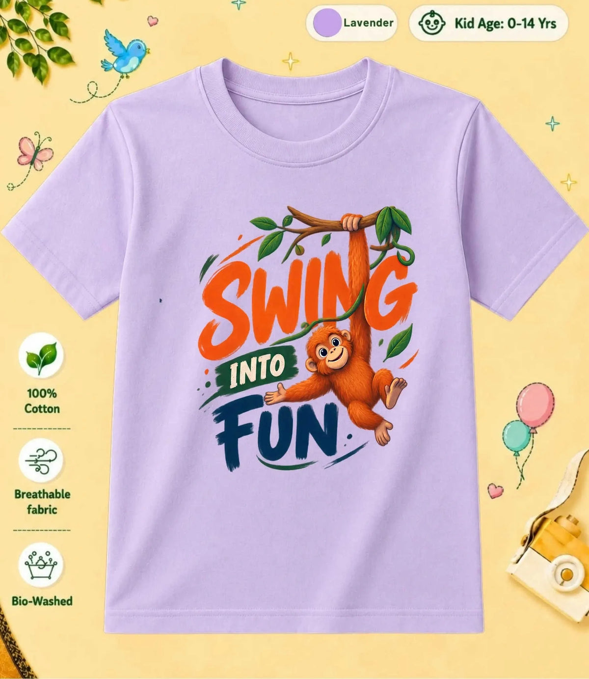 19 August Special Day Kid Cotton Tee Swiftsoul