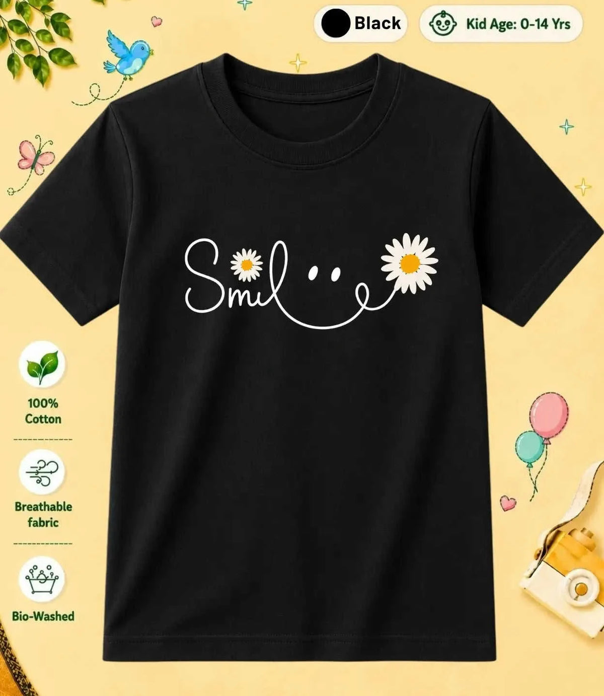 2 October Special Day Kid Cotton Tee Swiftsoul