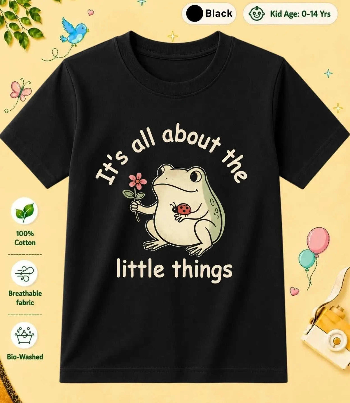 2 October Special Day Kid Cotton Tee Swiftsoul