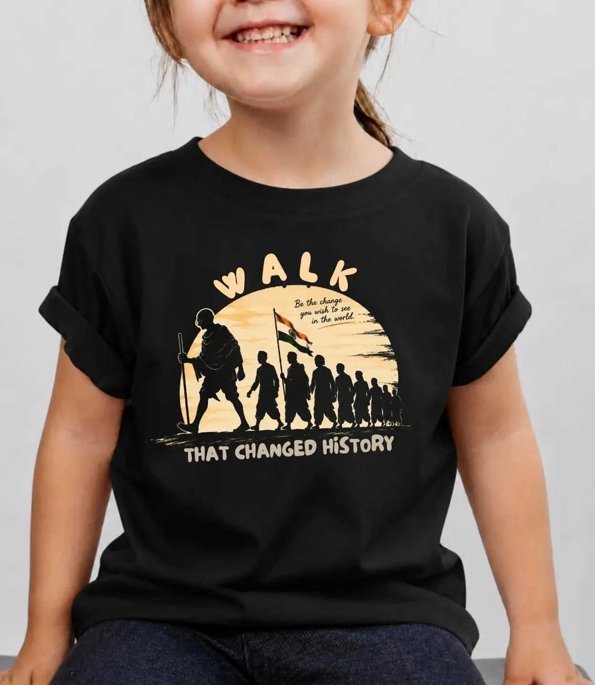 2 October Special Day Kid Cotton Tee Swiftsoul