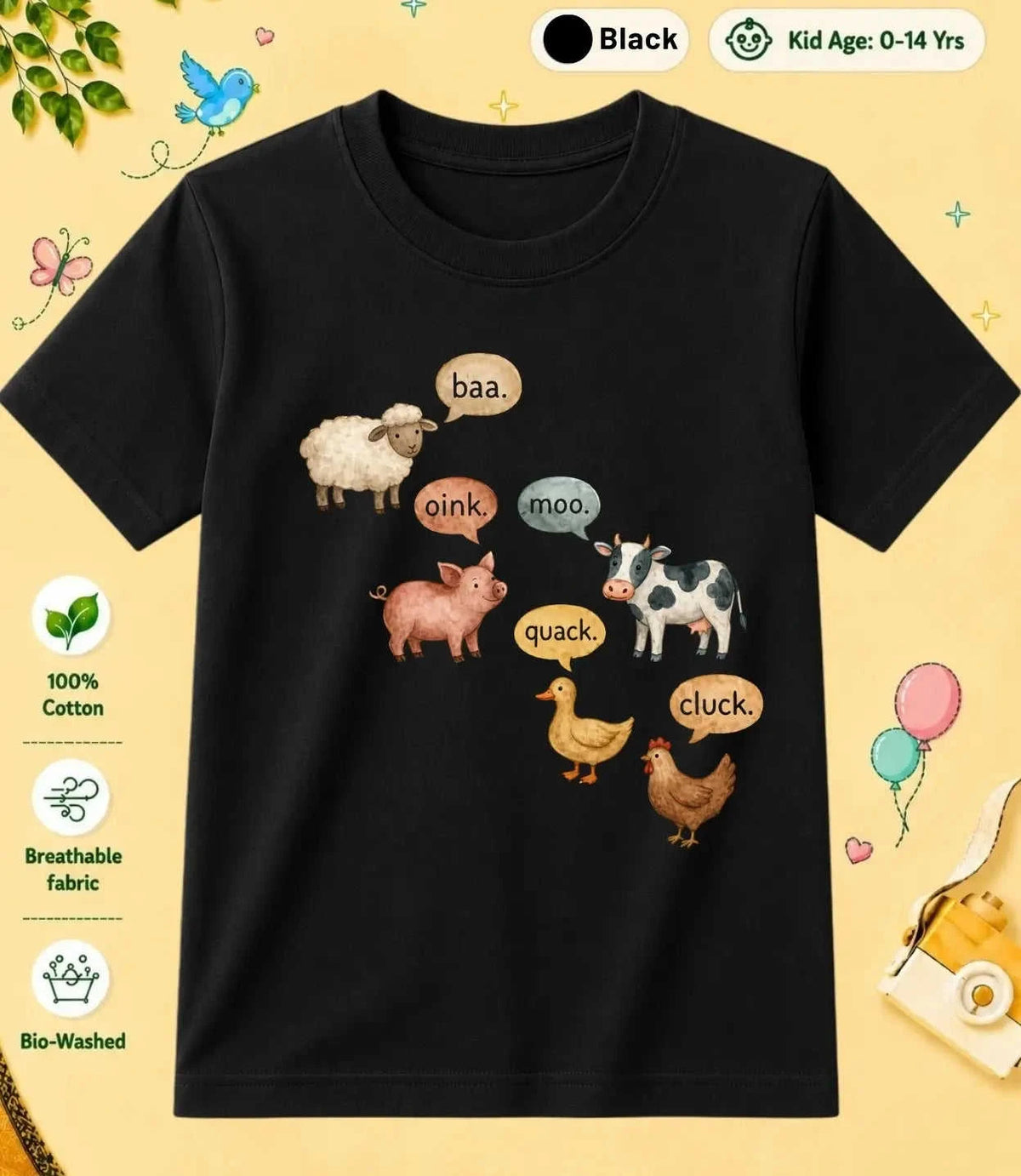 2 October Special Day Kid Cotton Tee Swiftsoul