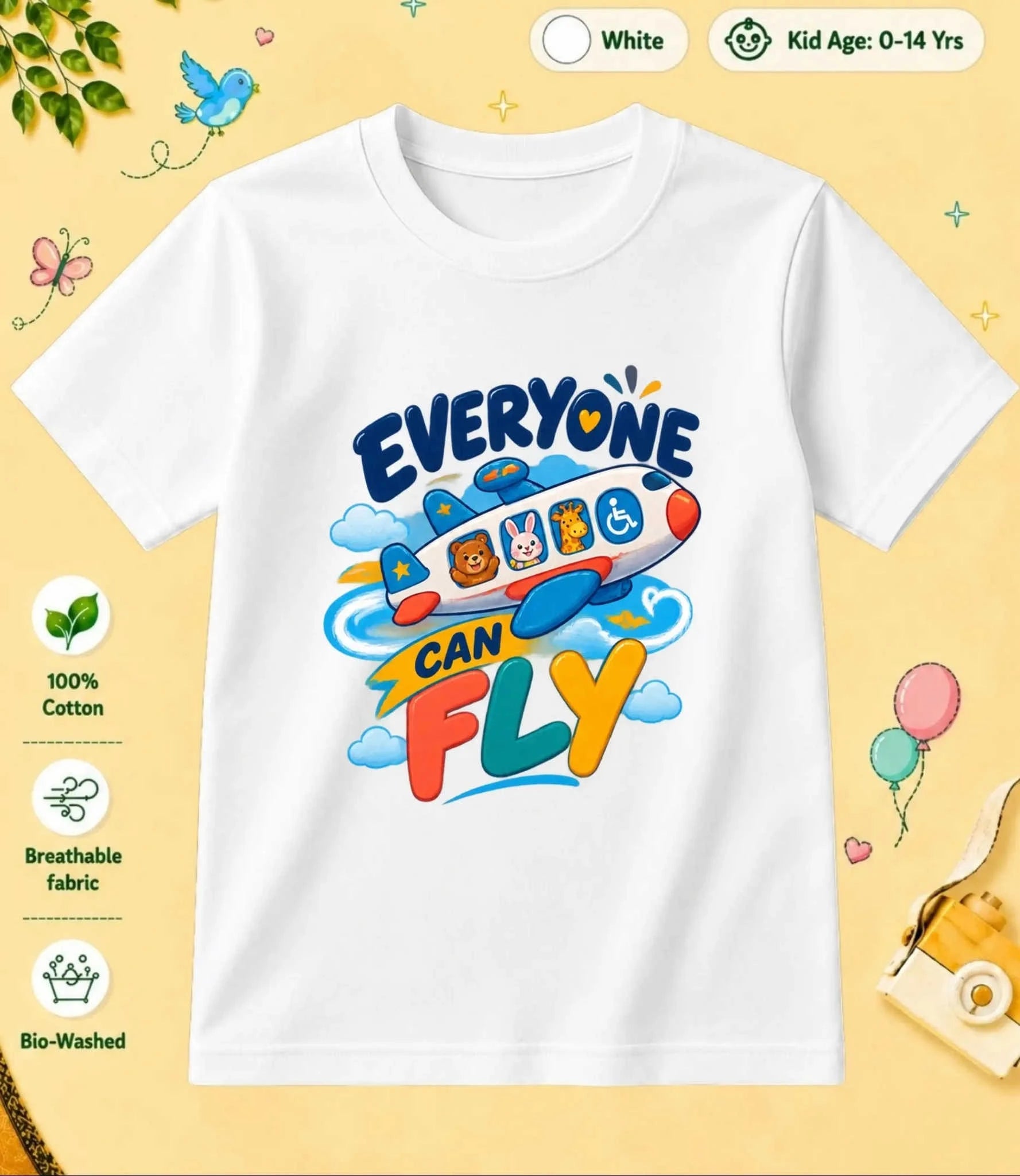 20 August Special Day Kid Cotton Tee Swiftsoul