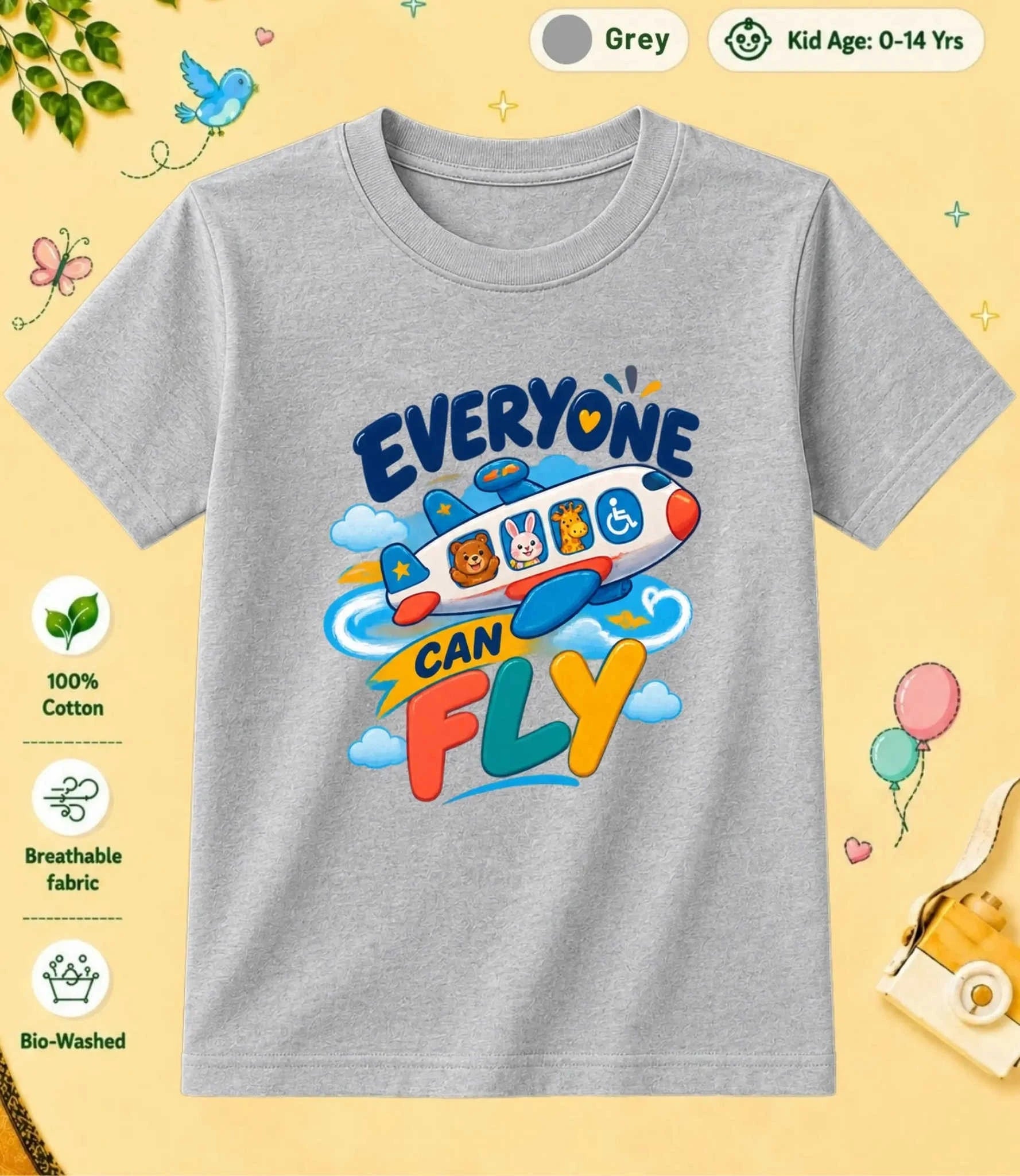 20 August Special Day Kid Cotton Tee Swiftsoul