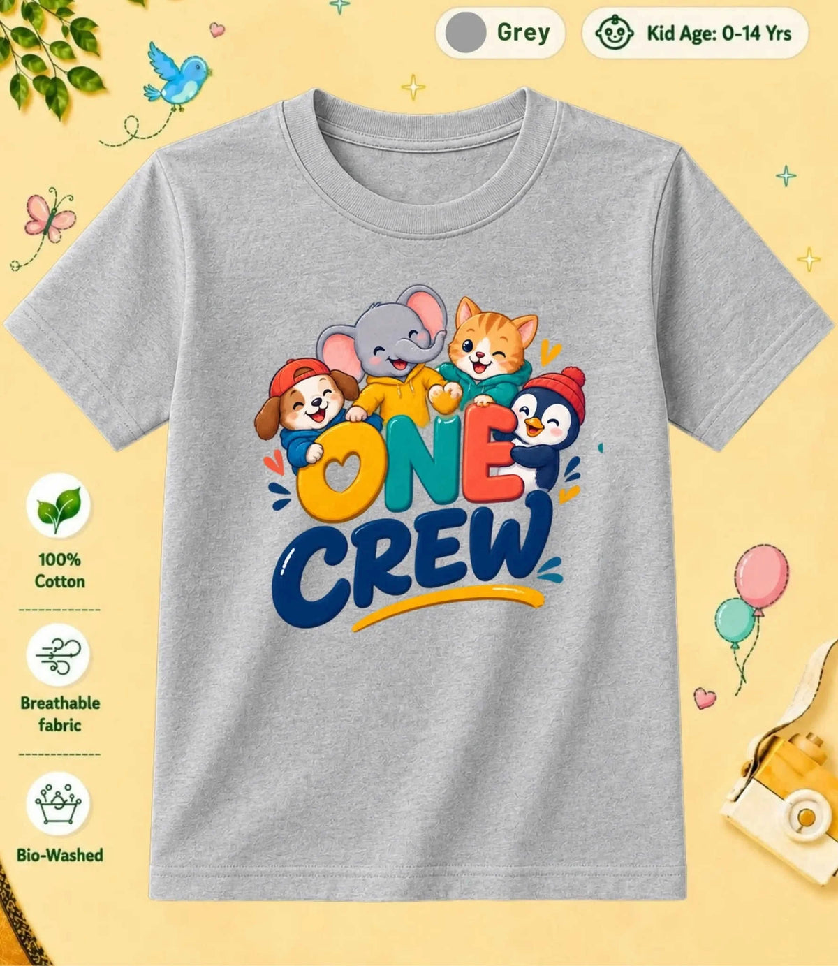 20 August Special Day Kid Cotton Tee Swiftsoul