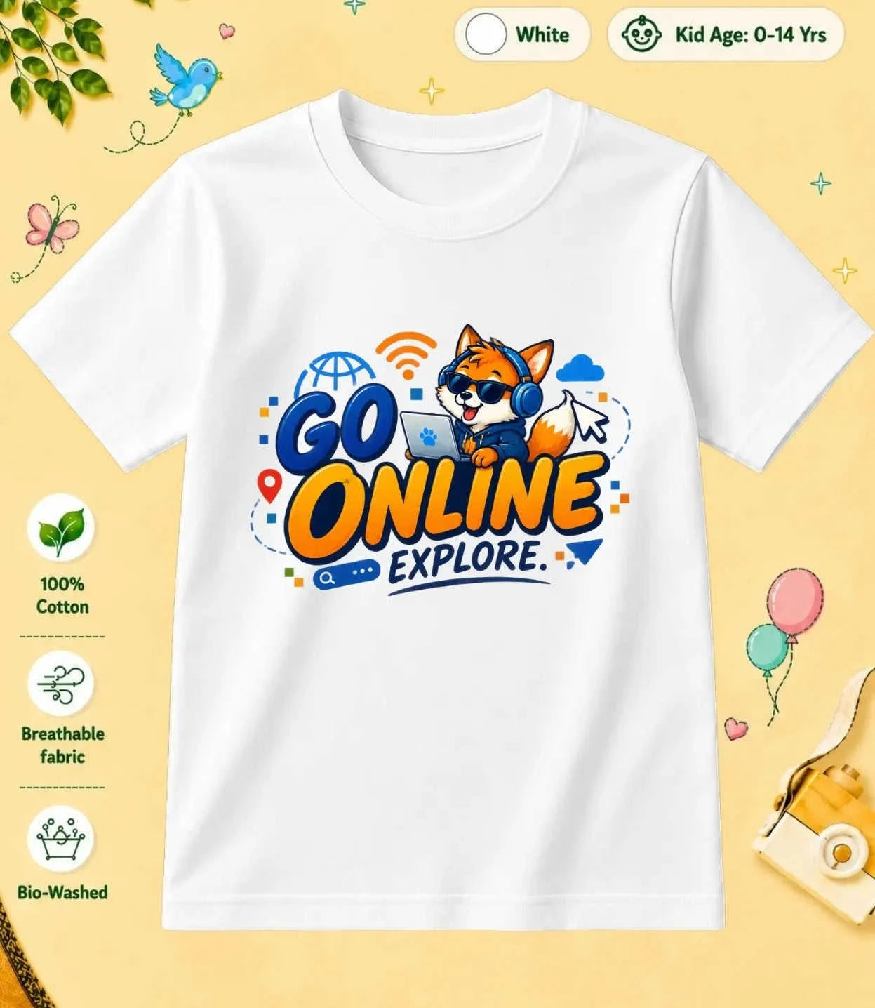 23 August Special Day Kid Cotton Tee Swiftsoul