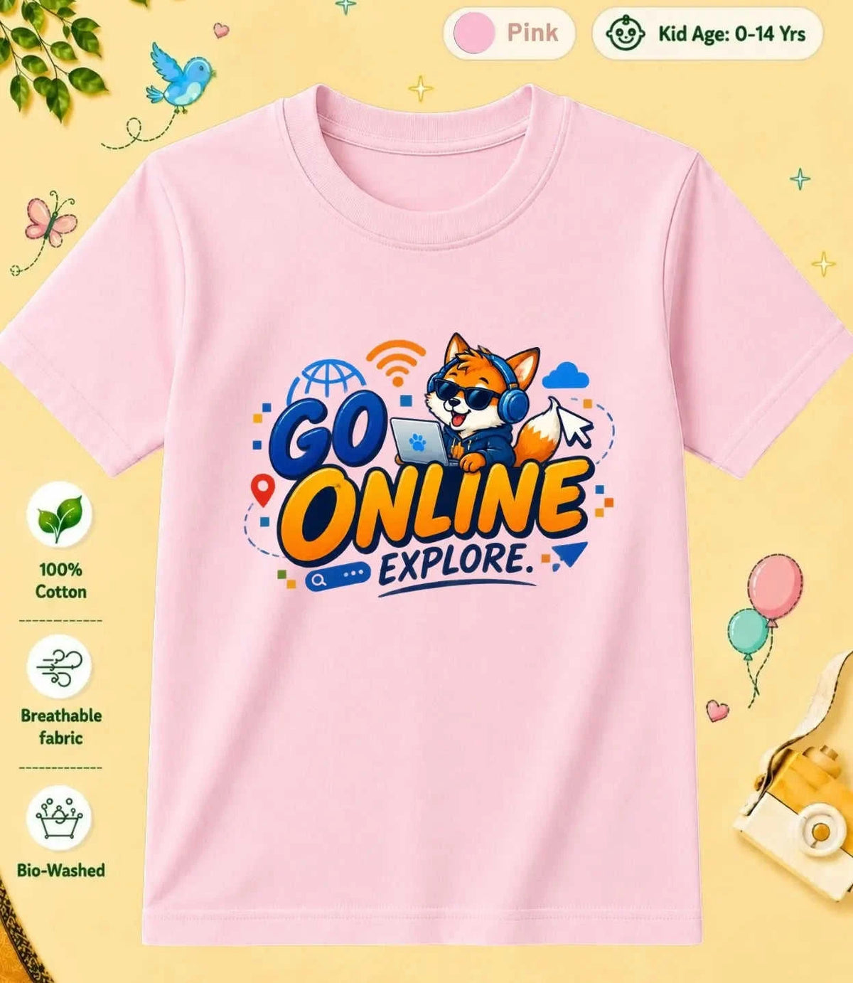 23 August Special Day Kid Cotton Tee Swiftsoul
