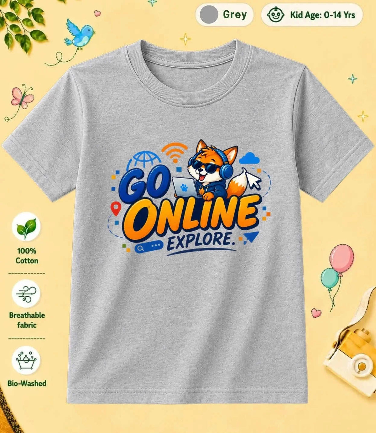23 August Special Day Kid Cotton Tee Swiftsoul