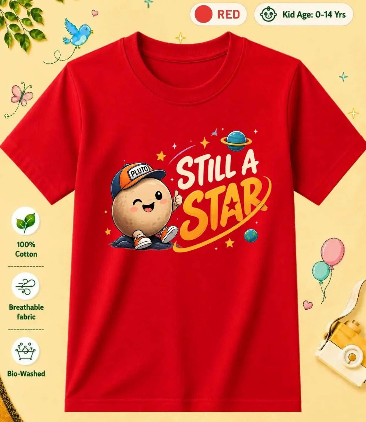 24 August Special Day Kid Cotton Tee Swiftsoul